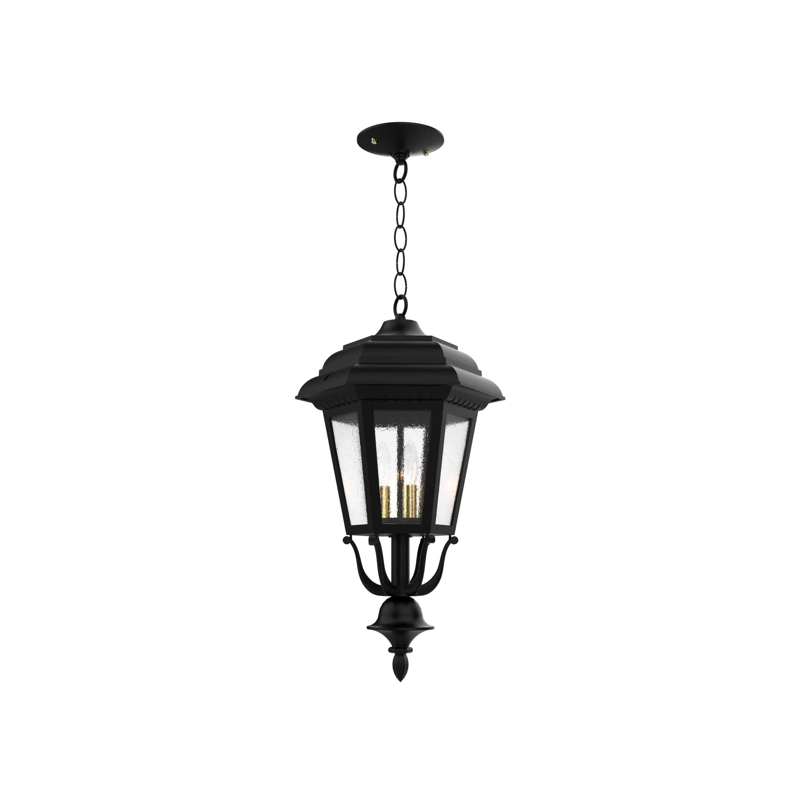 Jamestown - Ceiling mount with chain closed bottom medium format - 21455