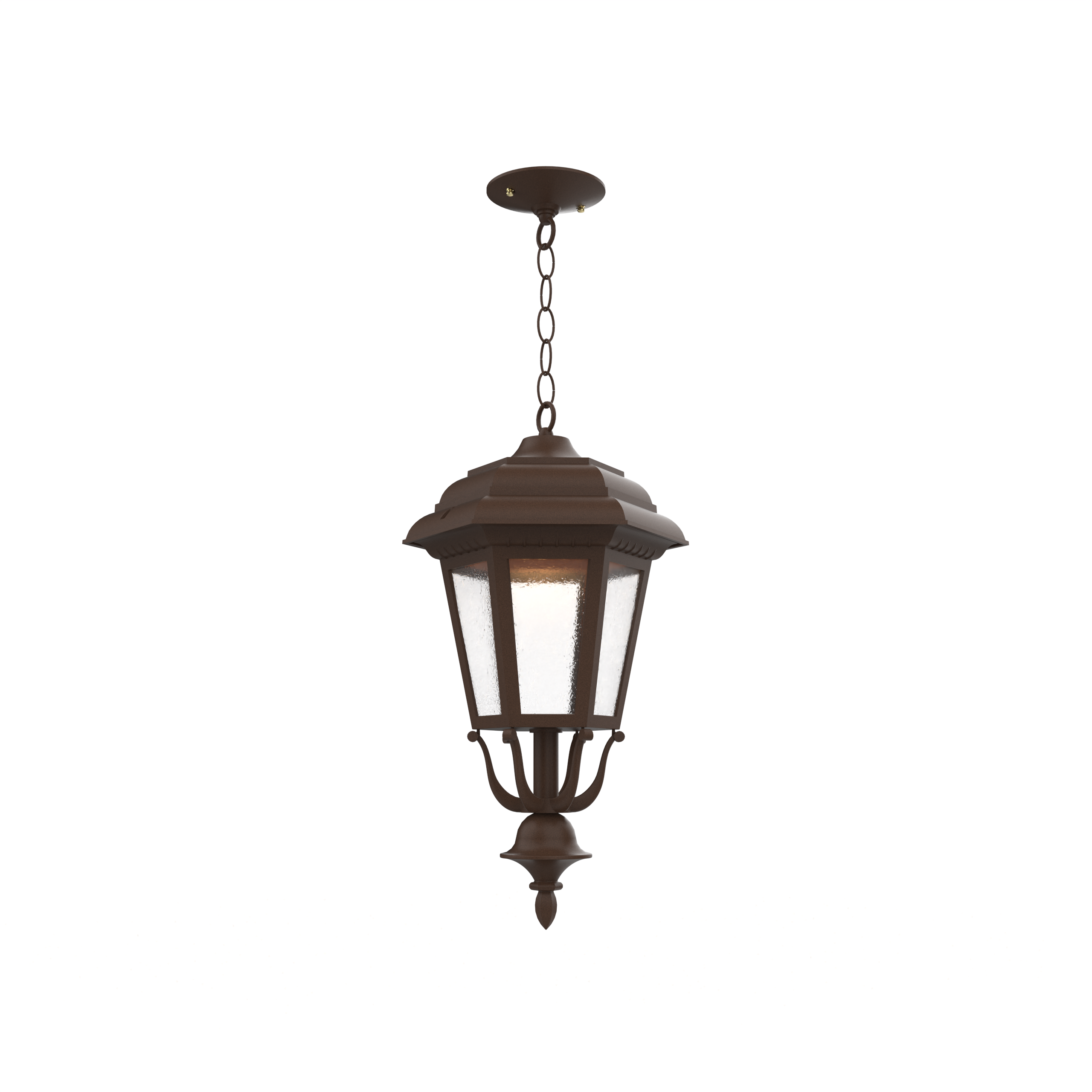 Jamestown - Ceiling mount with chain closed bottom medium format - 21455