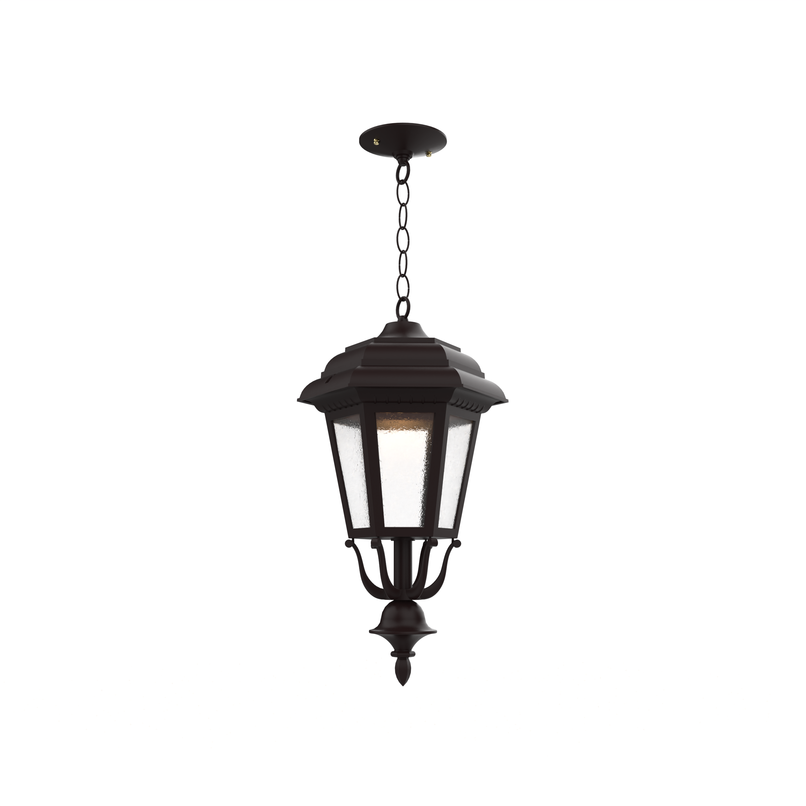 Jamestown - Ceiling mount with chain closed bottom medium format - 21455