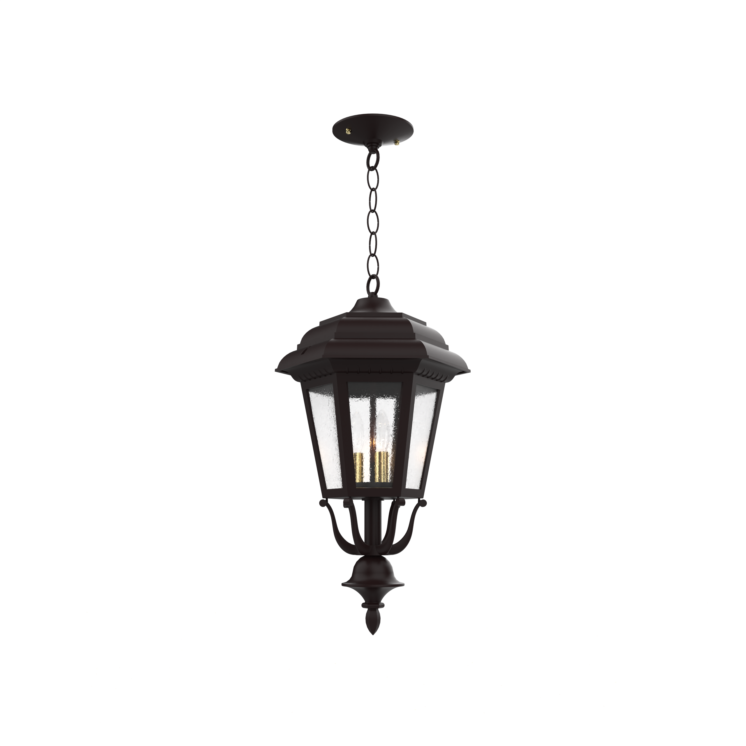 Jamestown - Ceiling mount with chain closed bottom medium format - 21455