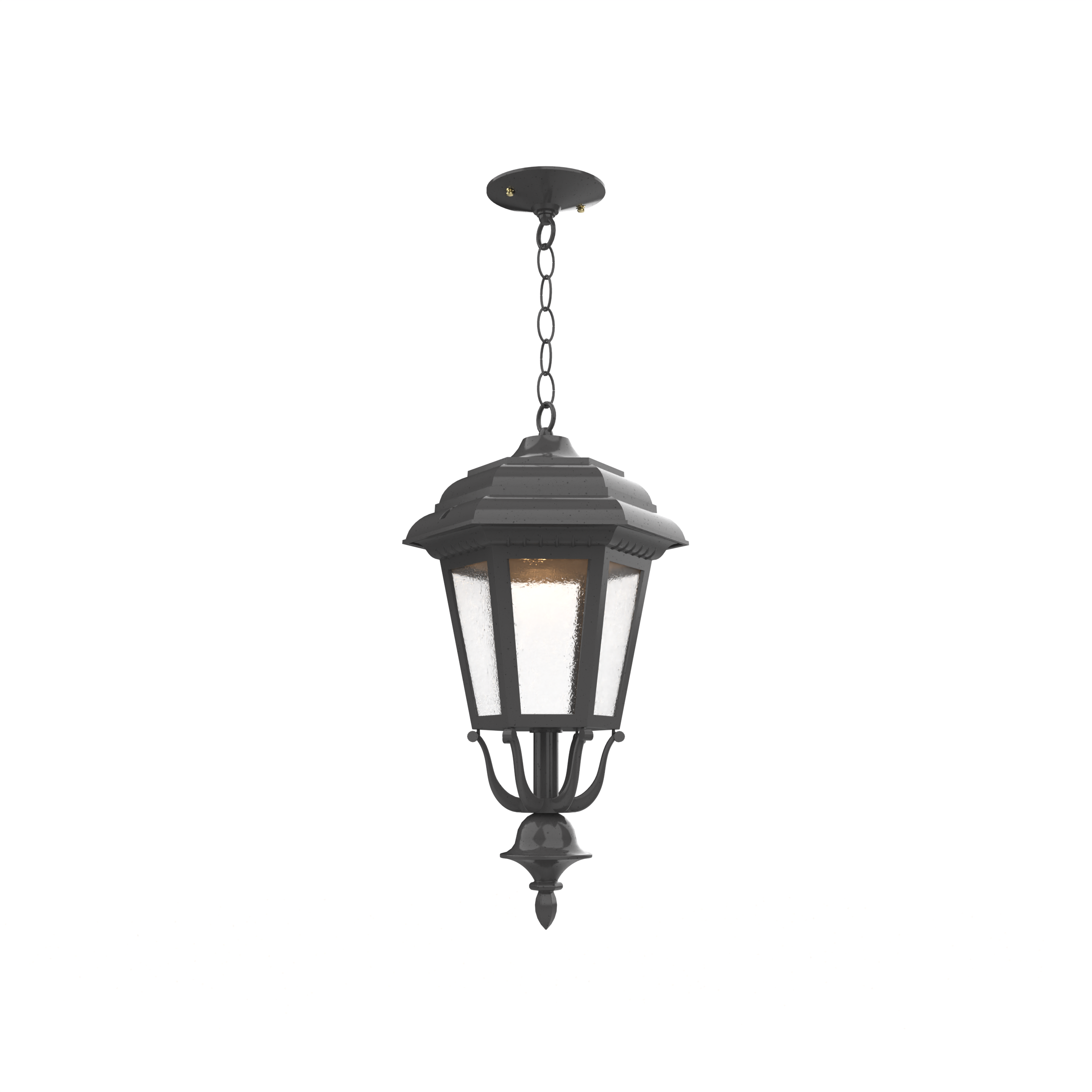 Jamestown - Ceiling mount with chain closed bottom medium format - 21455