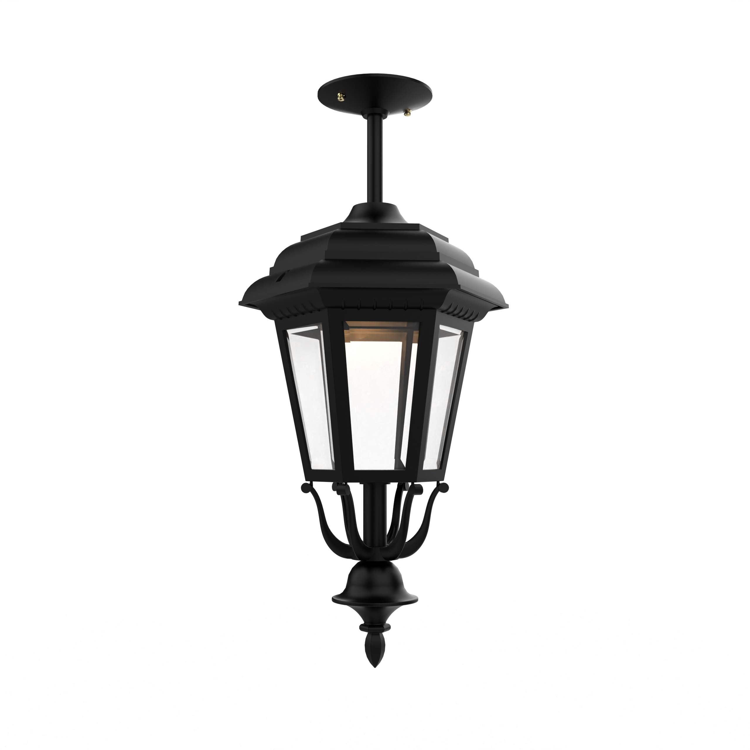 Jamestown - Ceiling mount rod closed bottom medium size - 21457