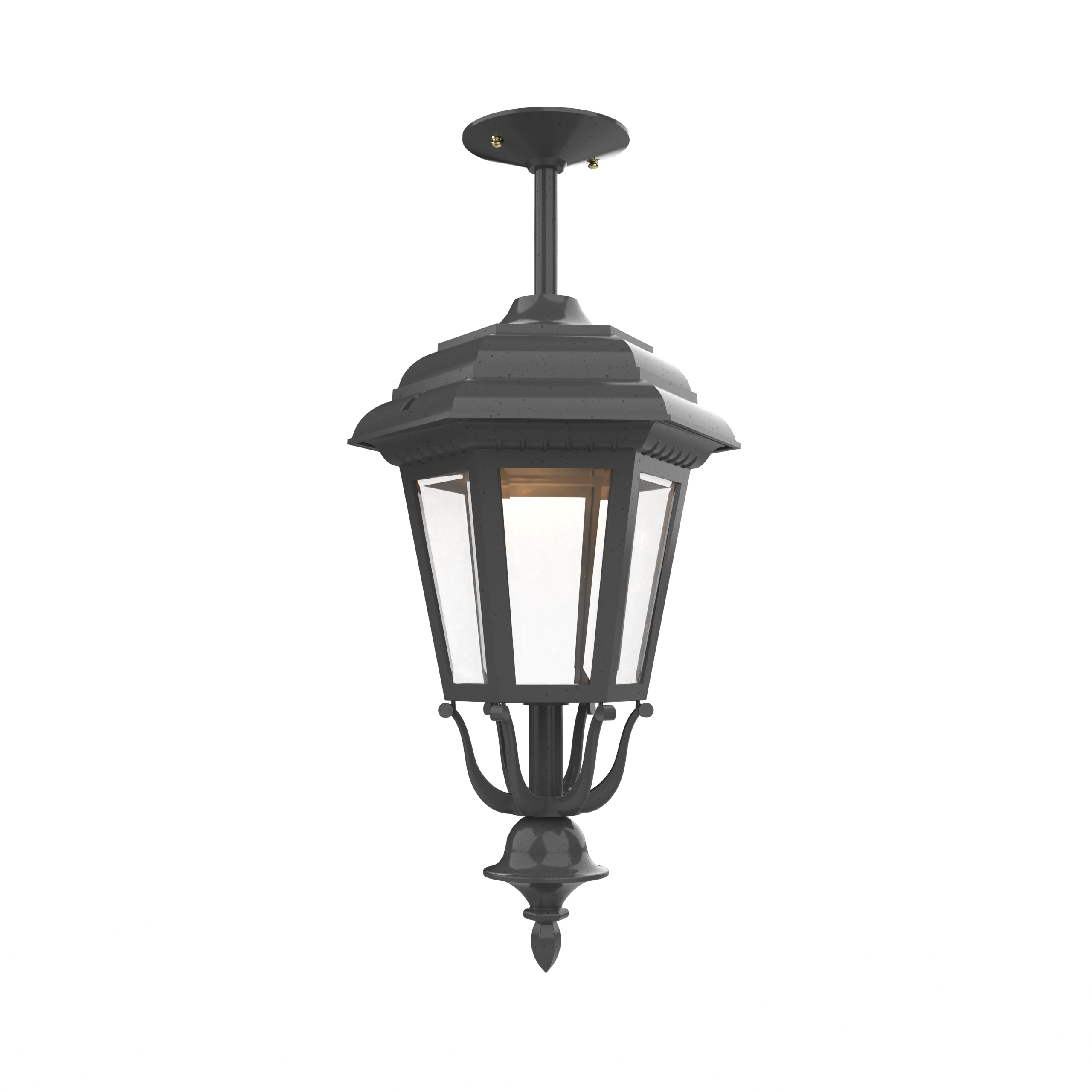 Jamestown - Ceiling mount rod closed bottom medium size - 21457