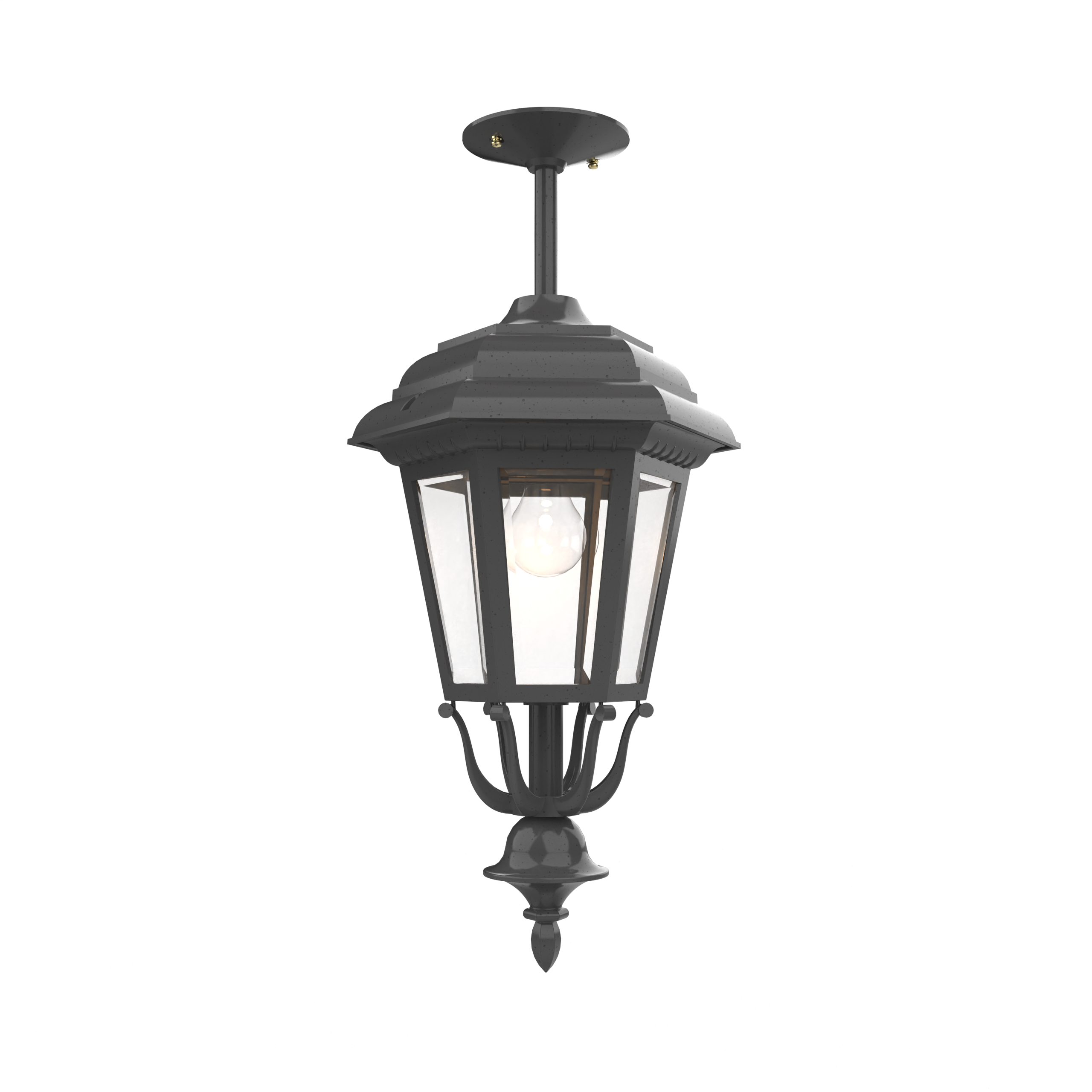 Jamestown - Ceiling mount rod closed bottom medium size - 21457
