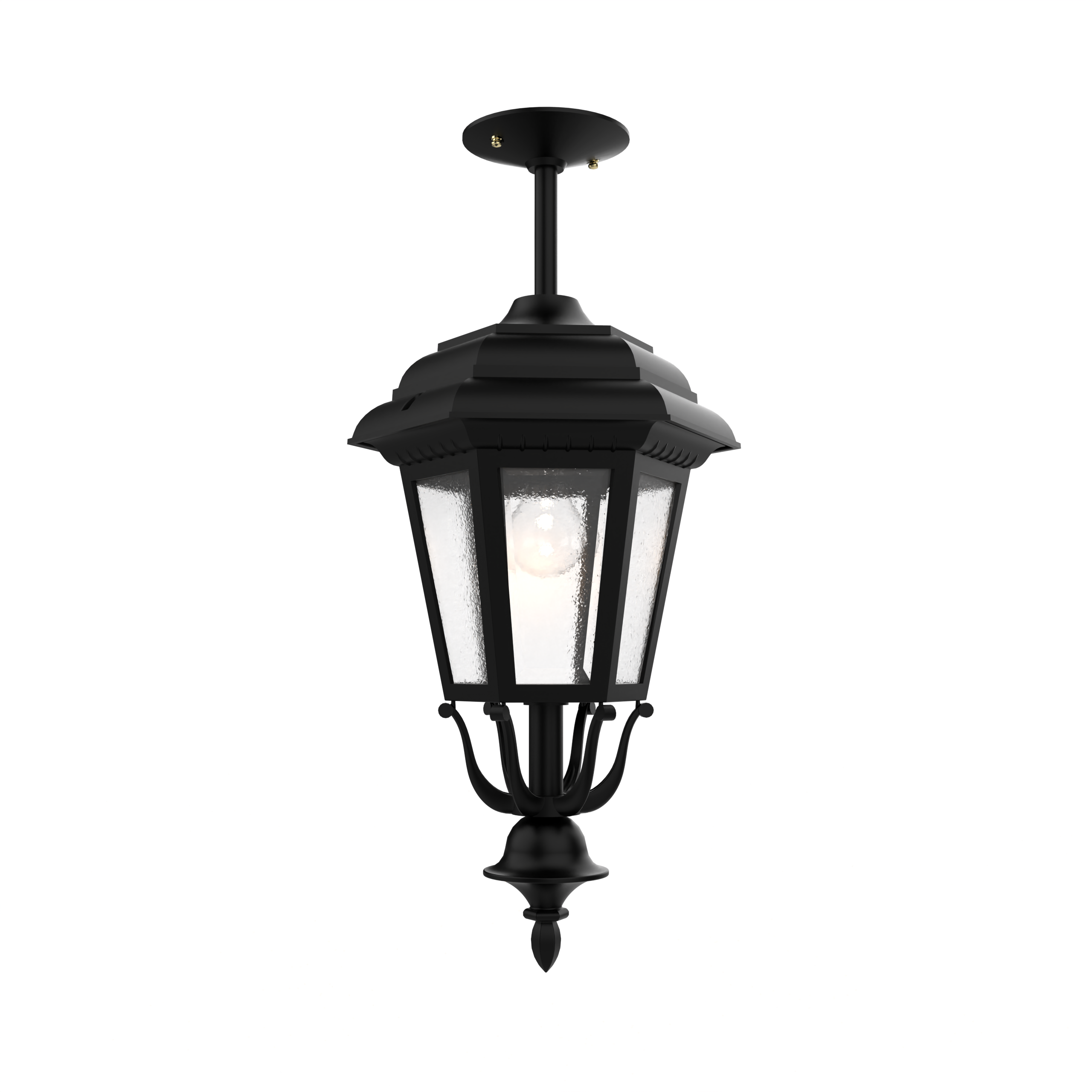 Jamestown - Ceiling mount rod closed bottom medium size - 21457