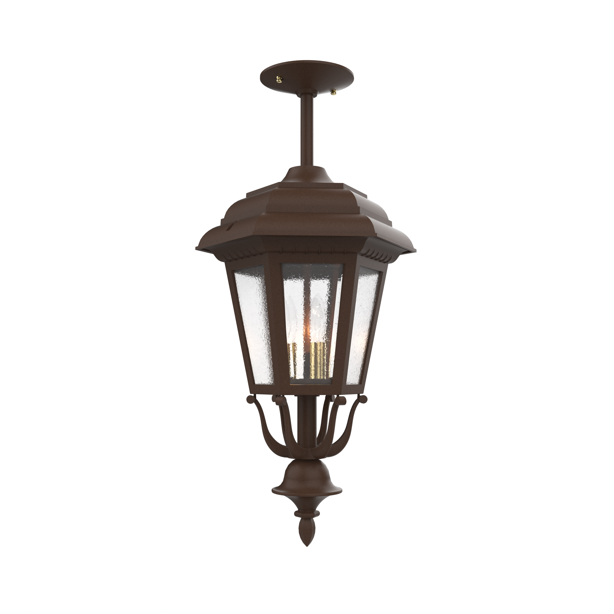 Jamestown - Ceiling mount rod closed bottom medium size - 21457