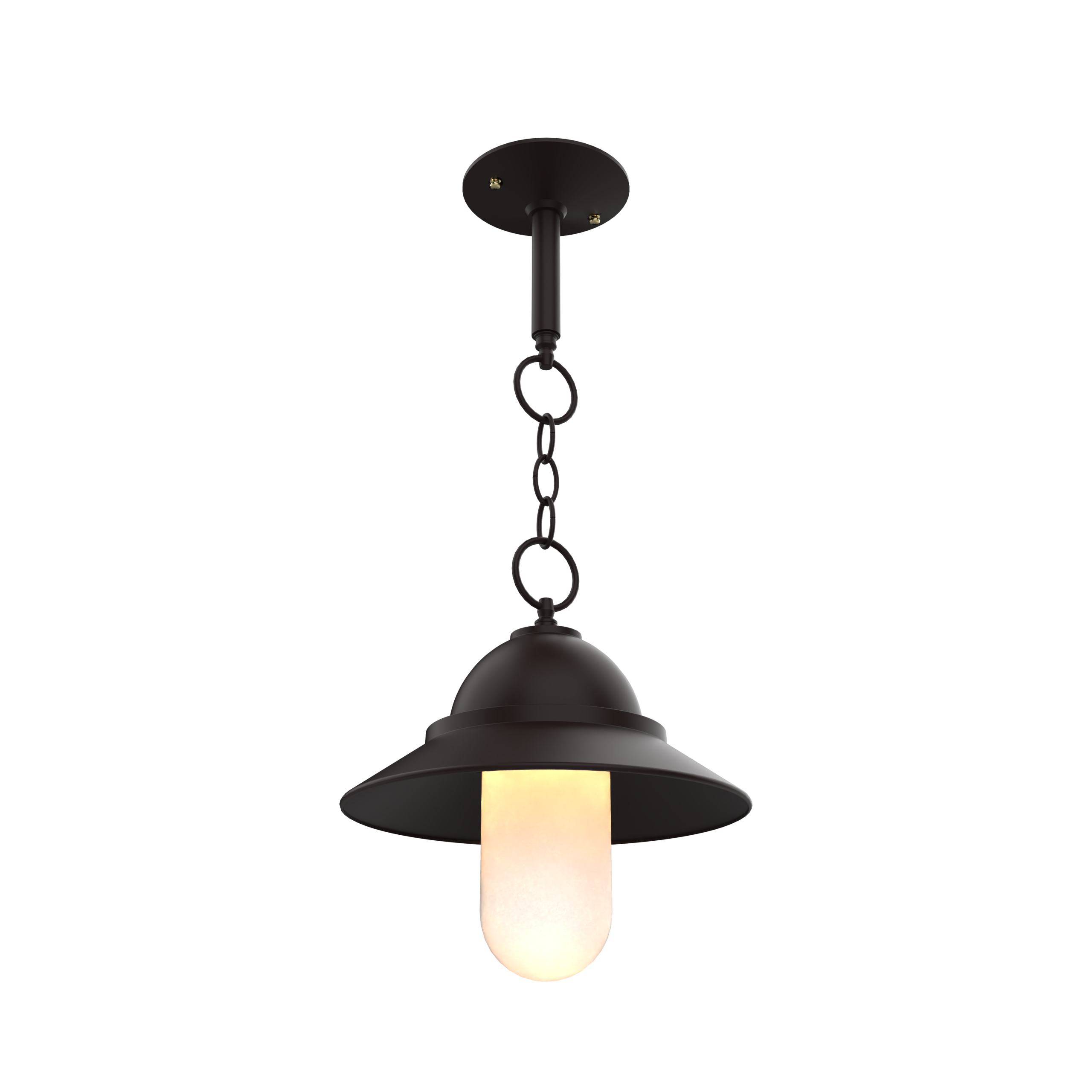 San Francisco - Montage au plafond sur chaine avec globe format moyen - 22350