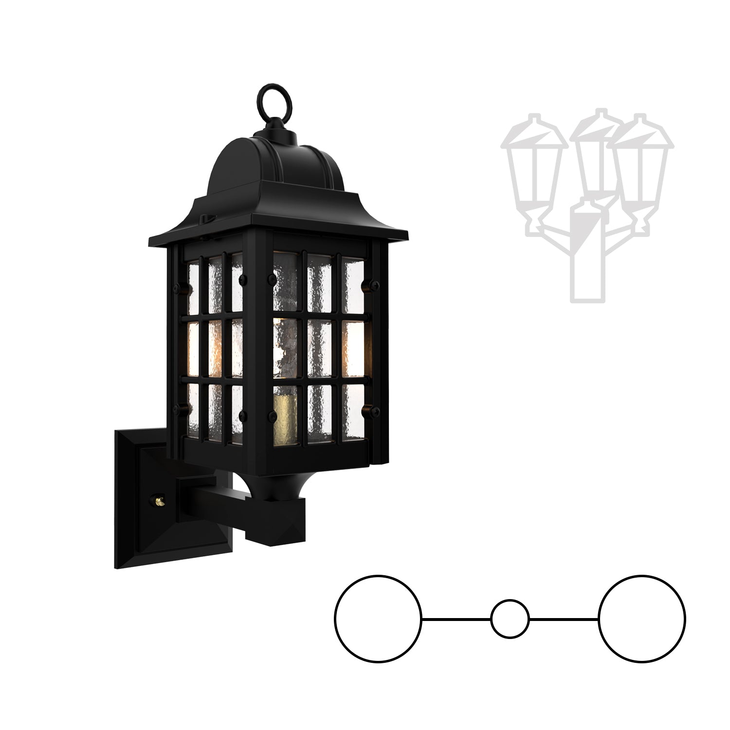 Concorde - Double Head Up Mount for Medium Post - 22565
