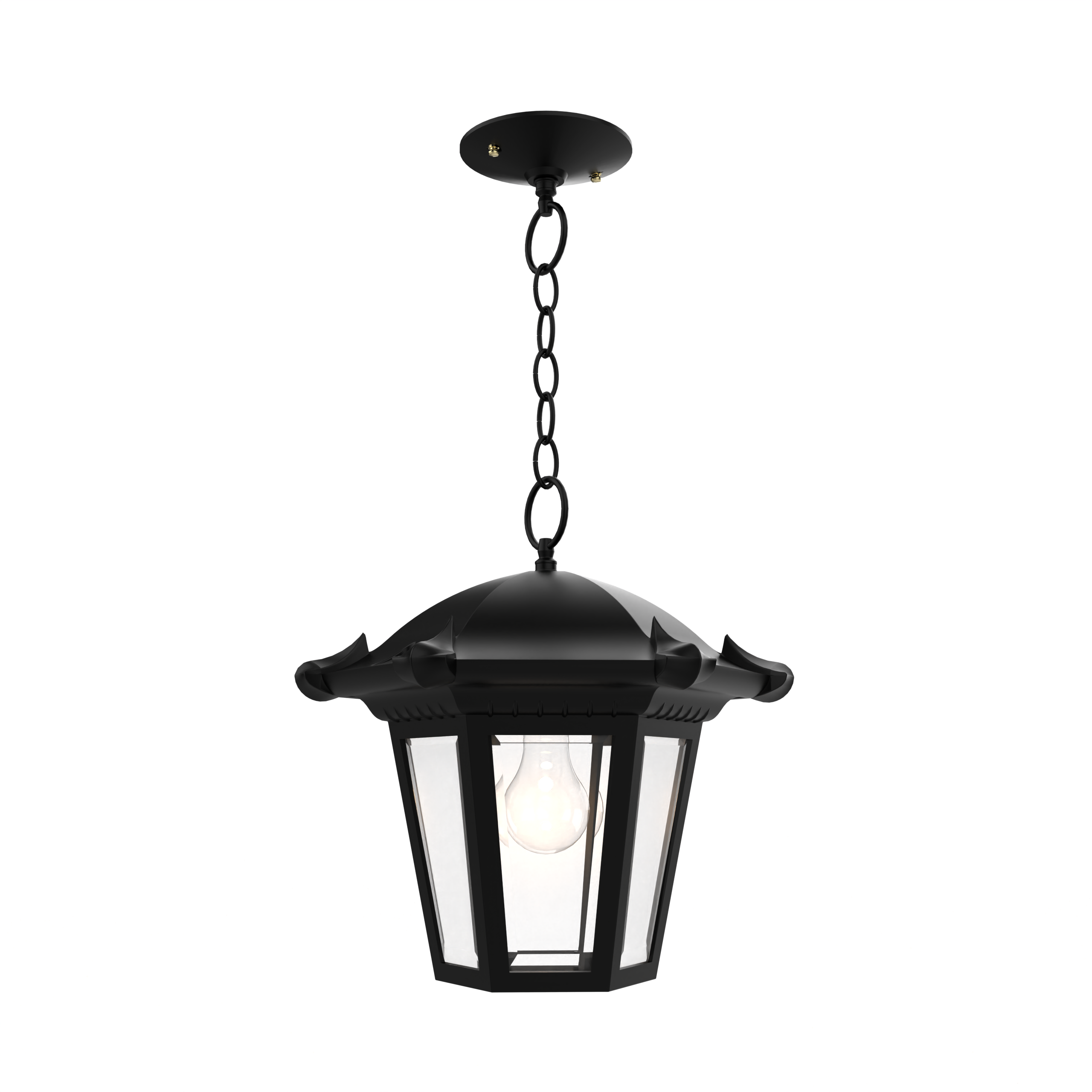 Montpellier - Ceiling mounting with chain open bottom medium format - 23350
