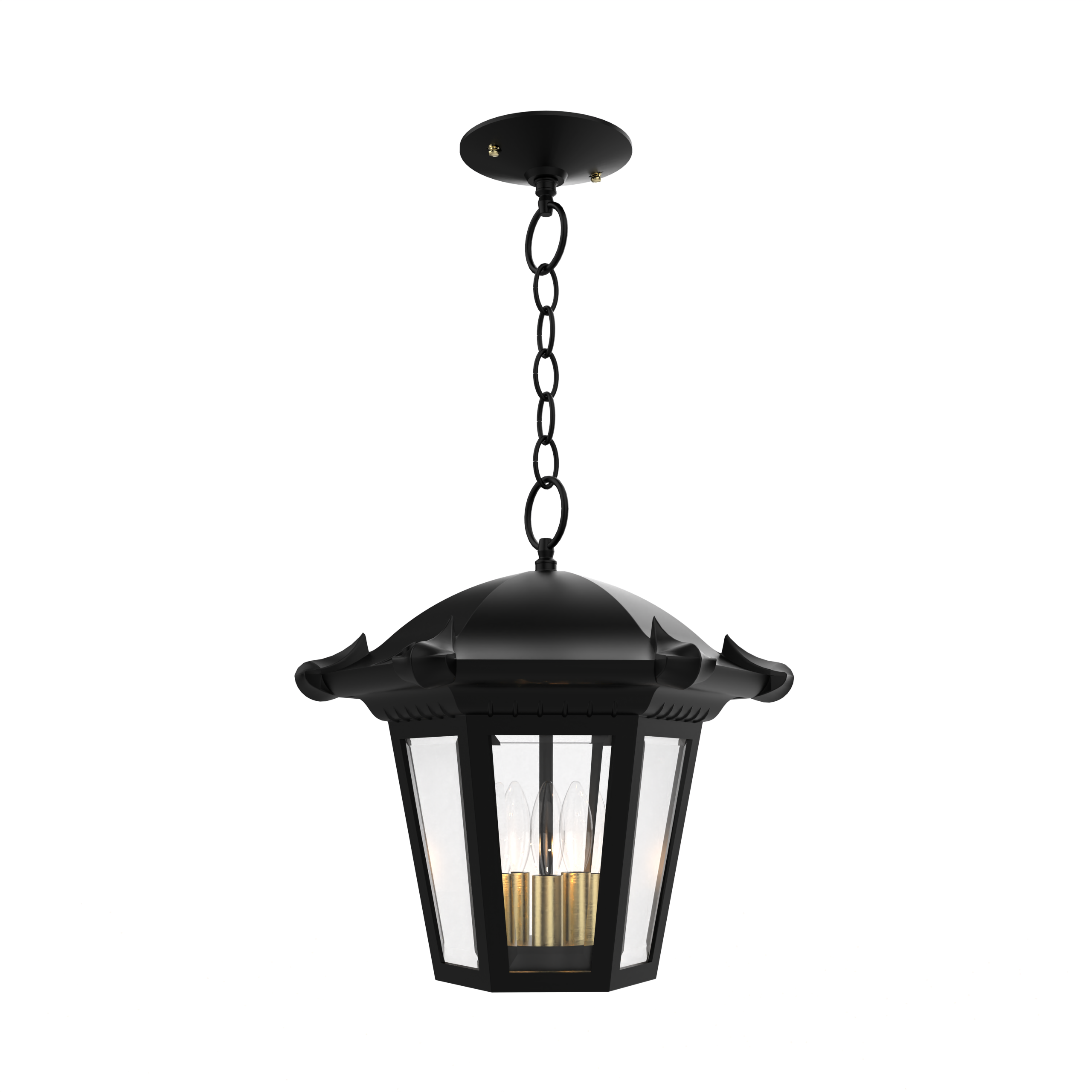 Montpellier - Ceiling mounting with chain open bottom medium format - 23350