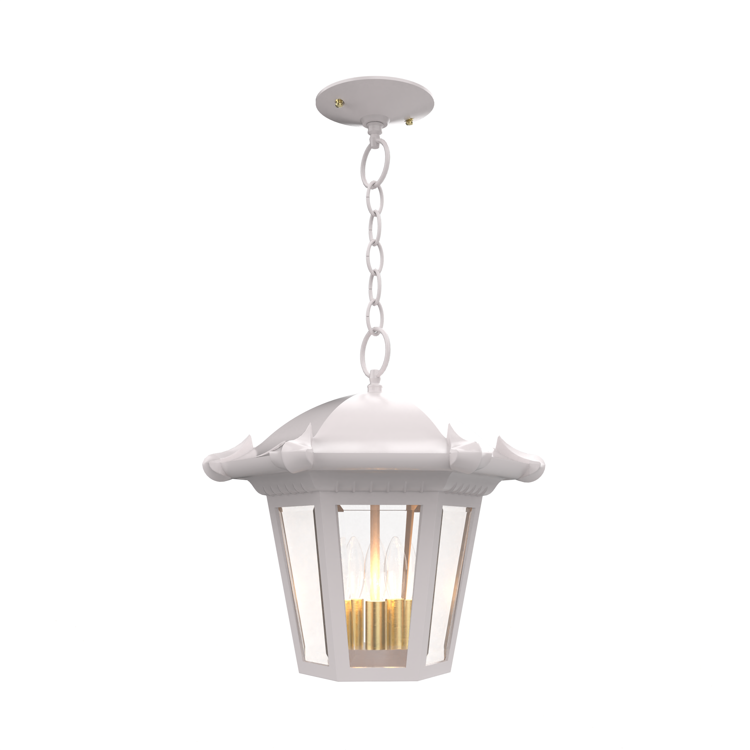 Montpellier - Ceiling mounting with chain open bottom medium format - 23350
