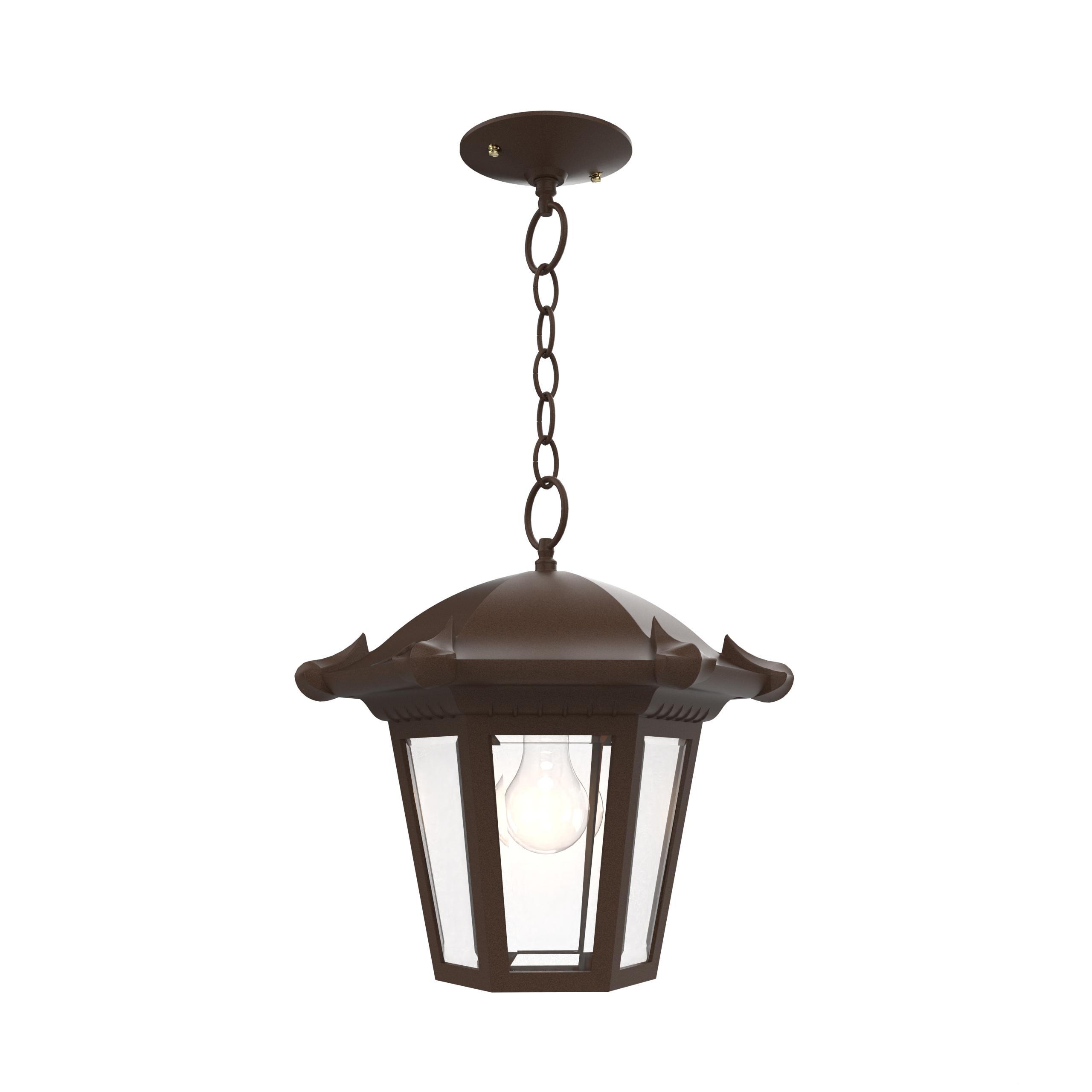 Montpellier - Ceiling mounting with chain open bottom medium format - 23350