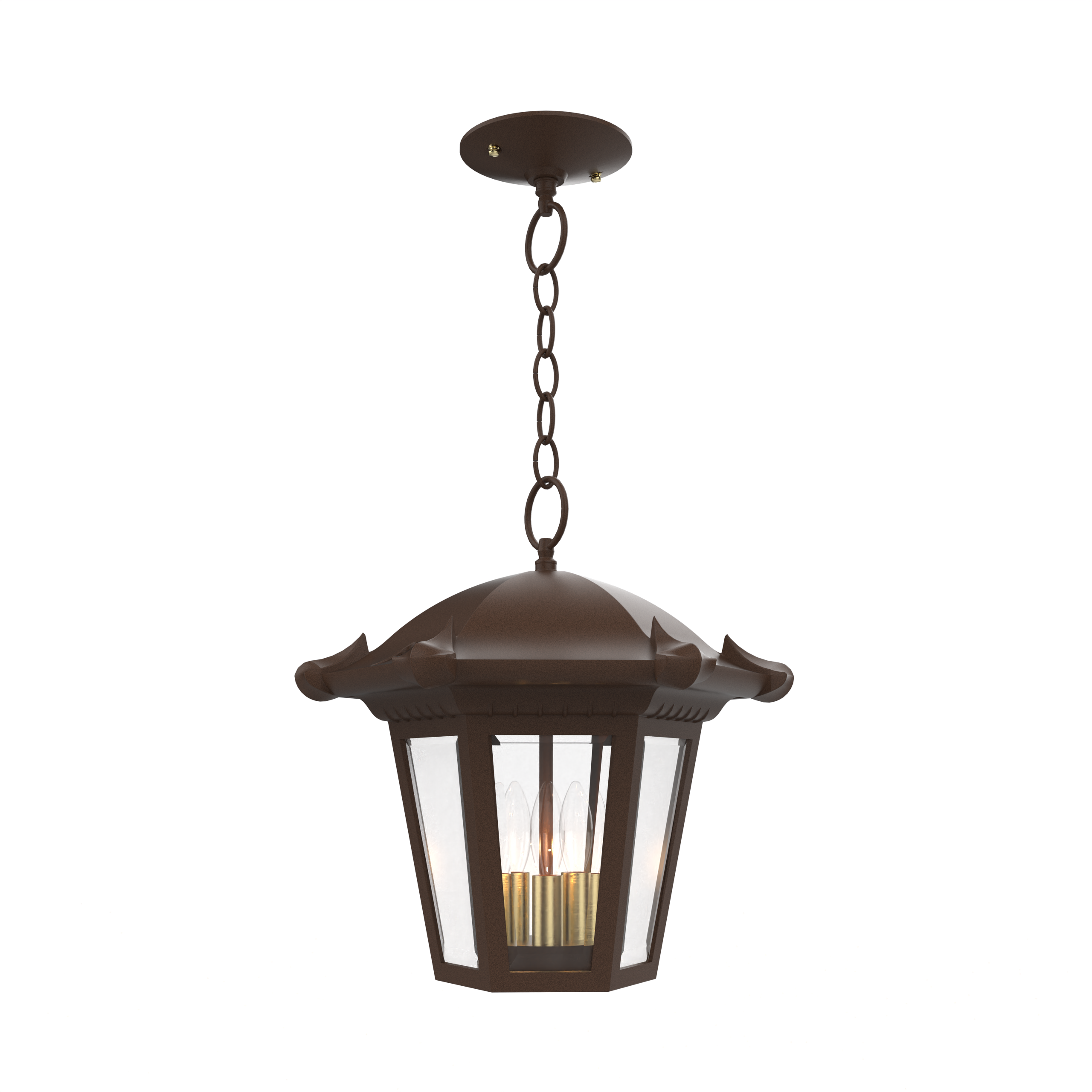 Montpellier - Ceiling mounting with chain open bottom medium format - 23350