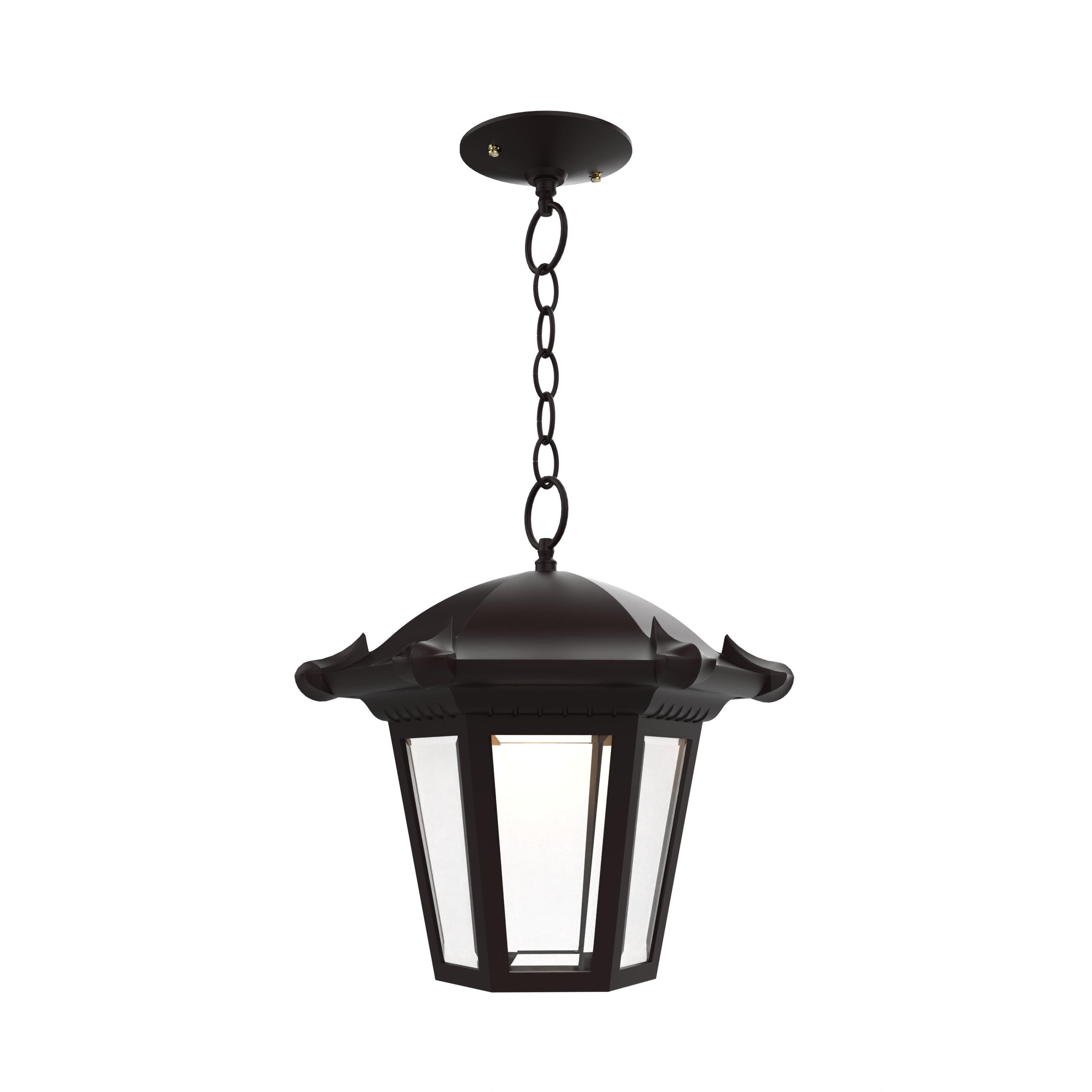 Montpellier - Ceiling mounting with chain open bottom medium format - 23350