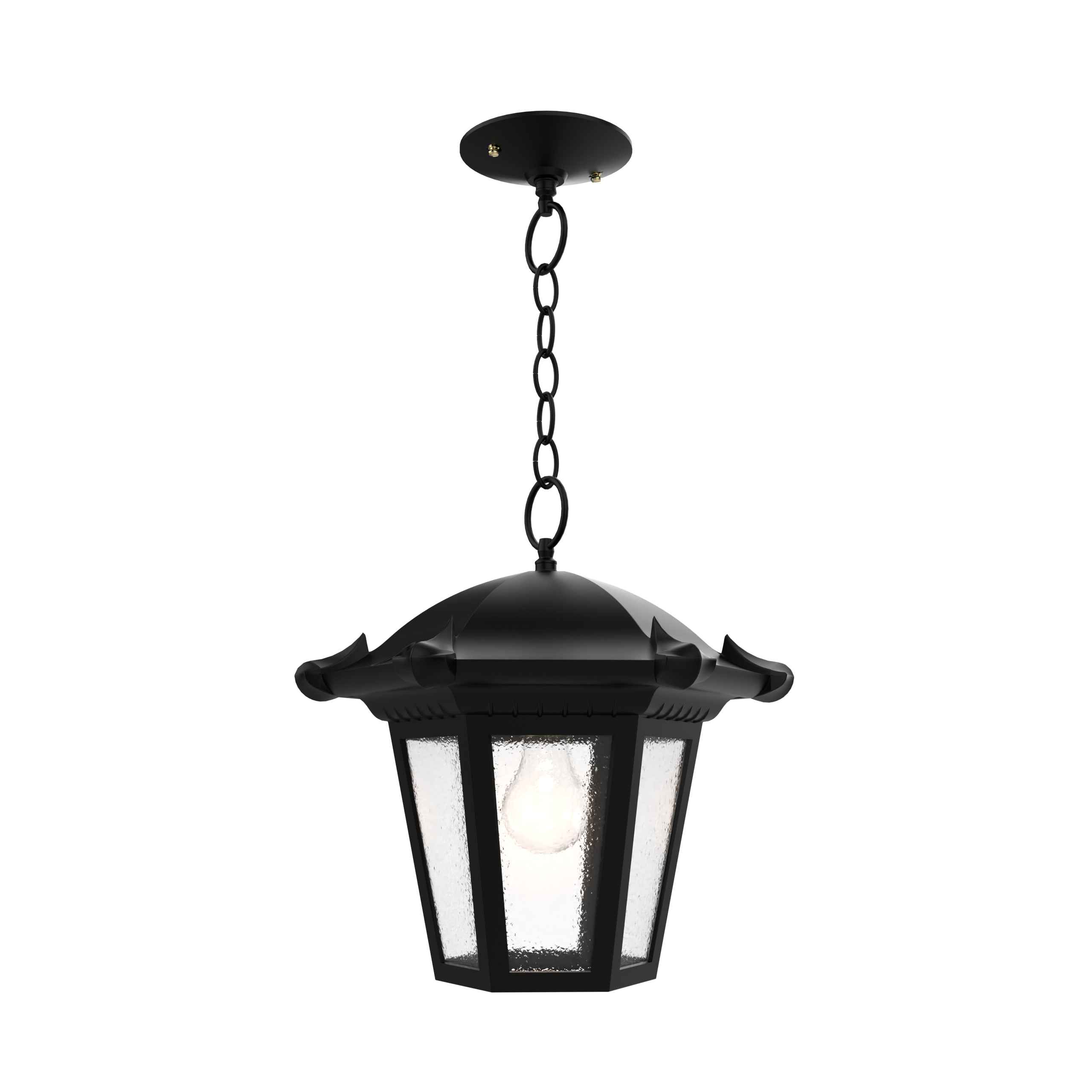 Montpellier - Ceiling mounting with chain open bottom medium format - 23350