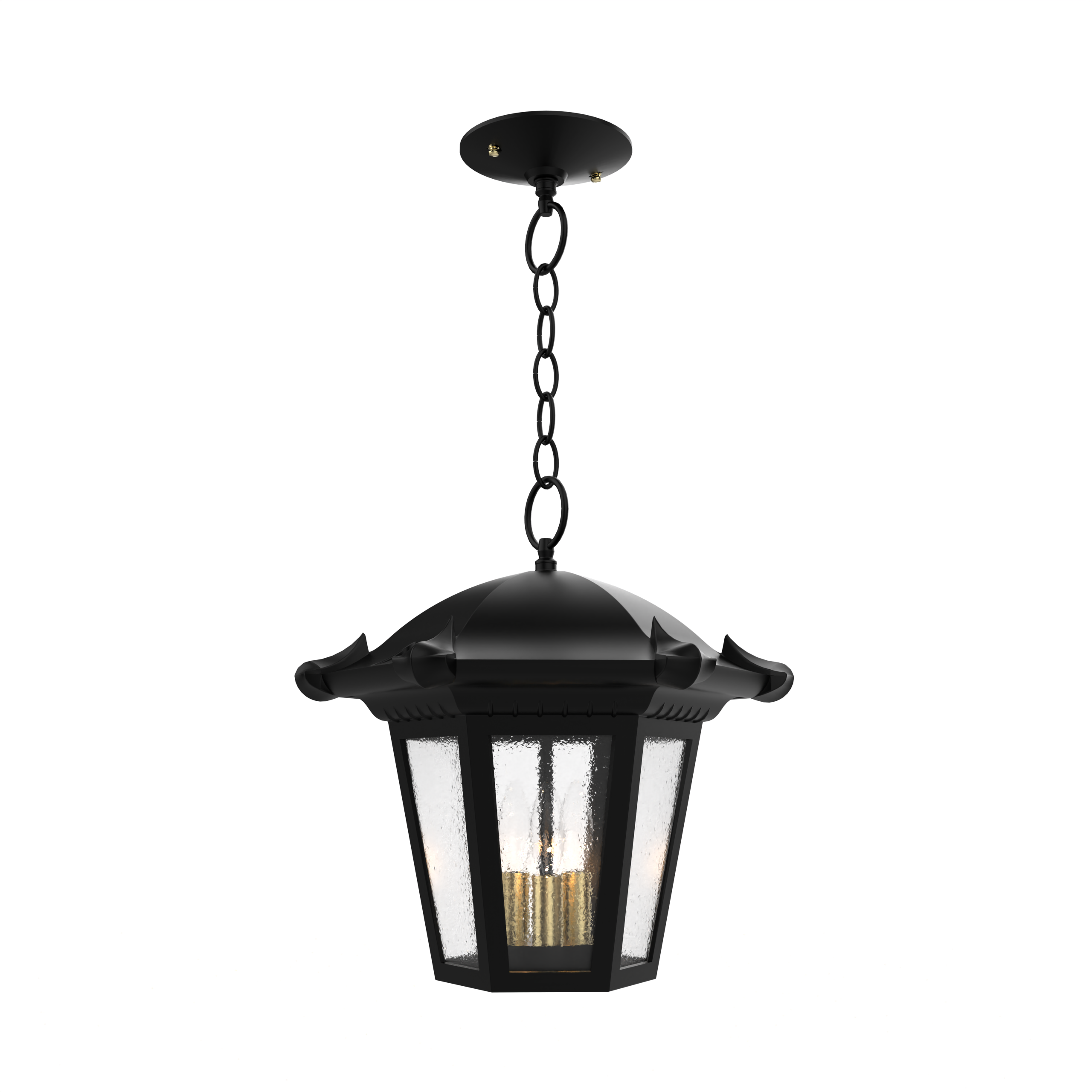 Montpellier - Ceiling mounting with chain open bottom medium format - 23350