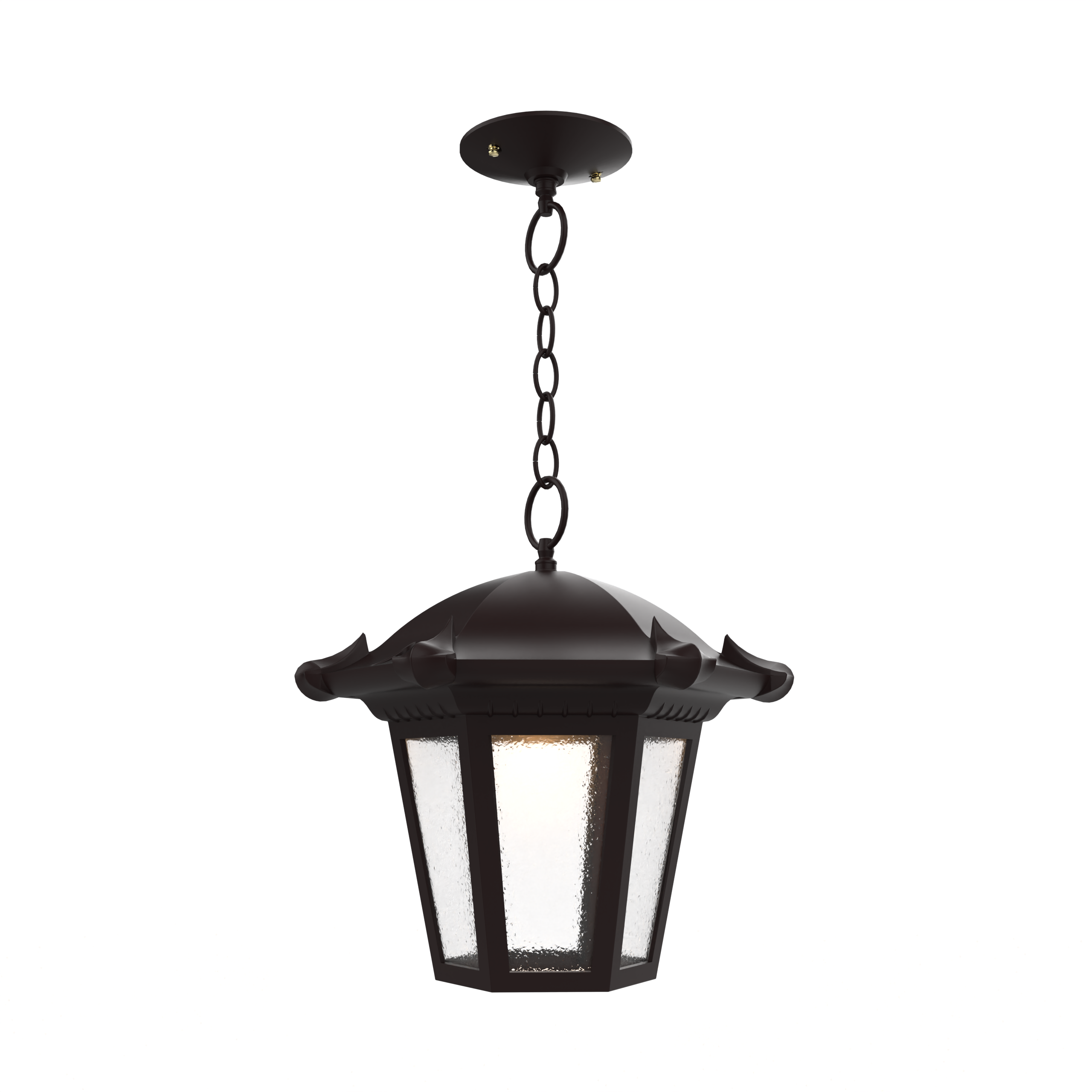 Montpellier - Ceiling mounting with chain open bottom medium format - 23350