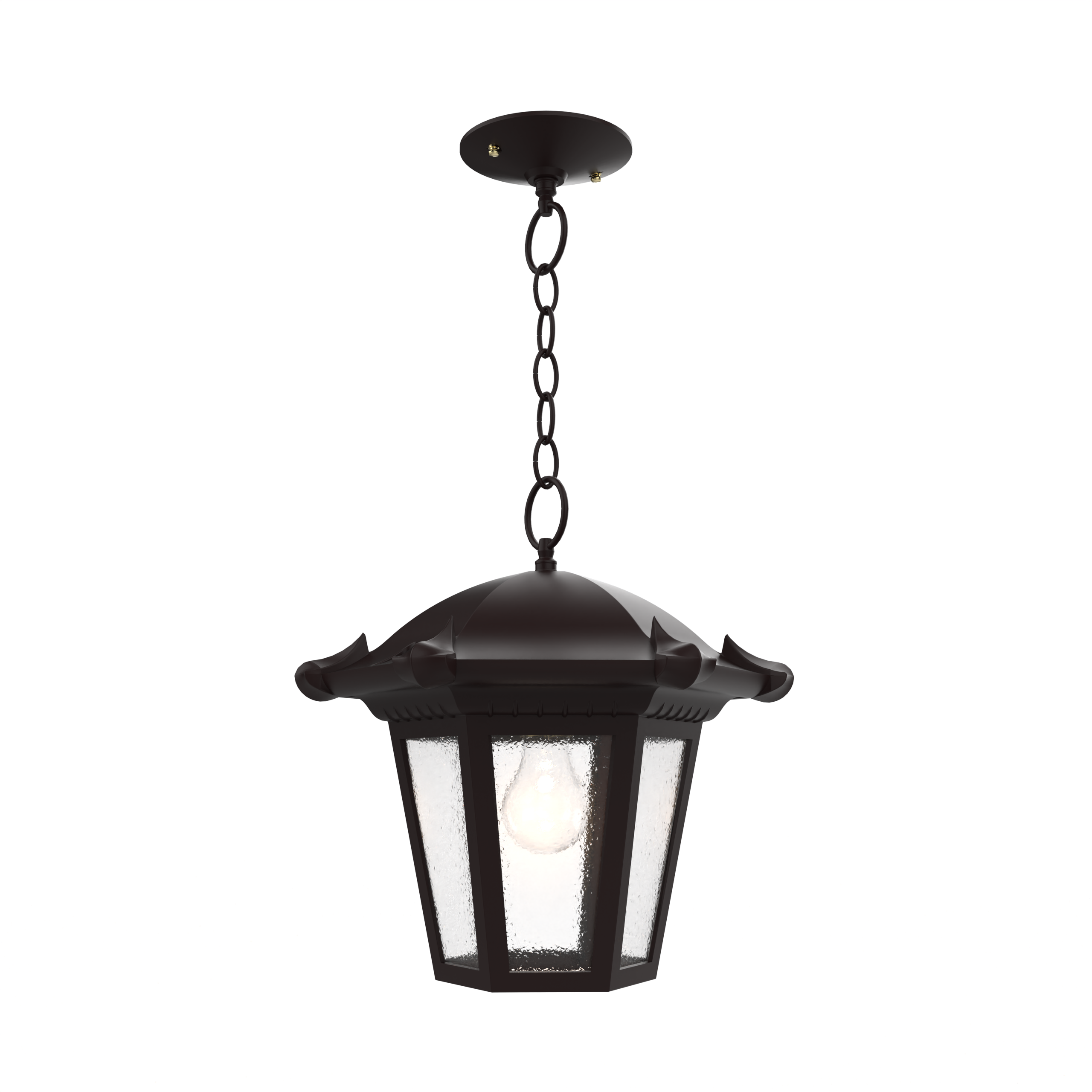 Montpellier - Ceiling mounting with chain open bottom medium format - 23350