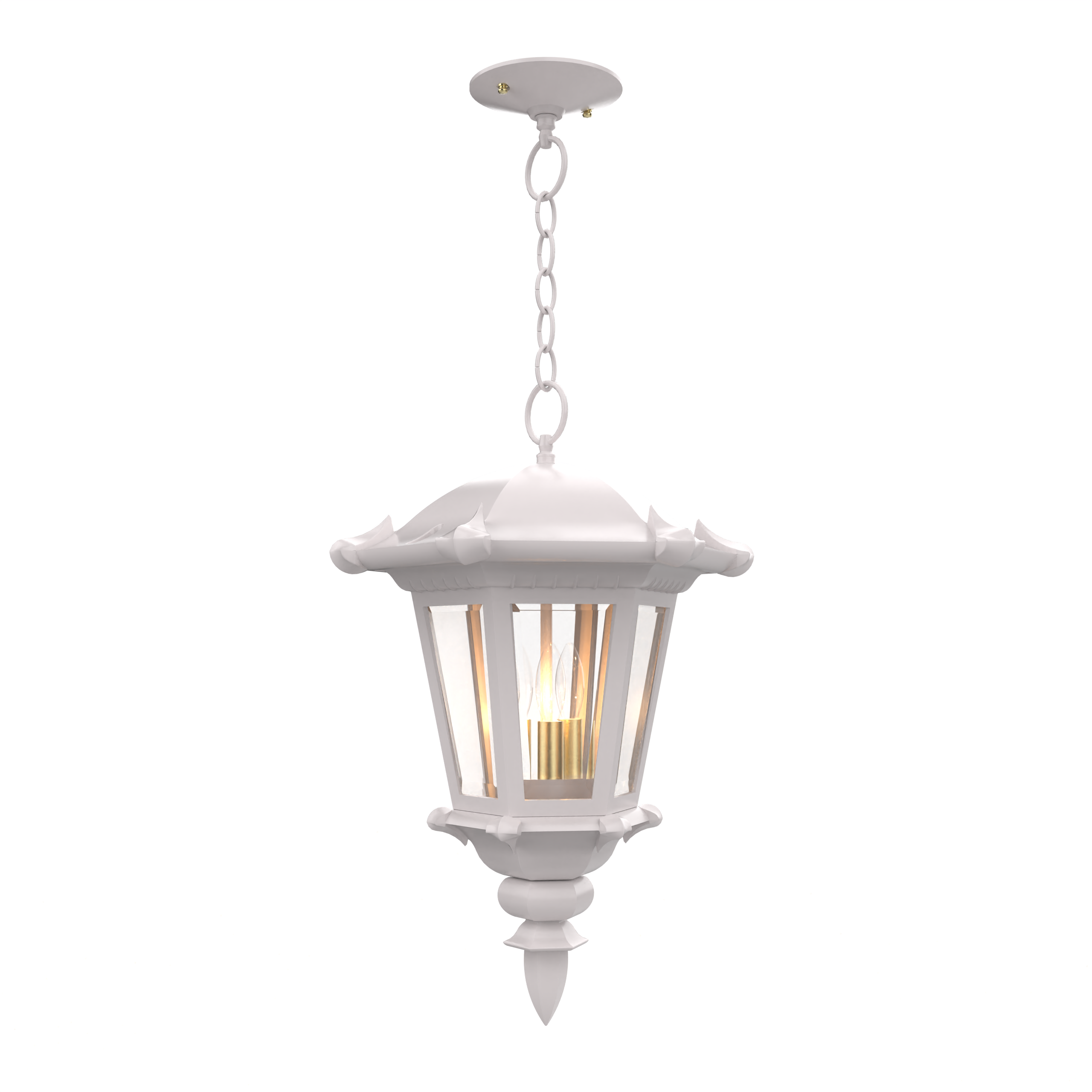 Montpellier - Ceiling mounting with chain closed bottom medium format - 23355