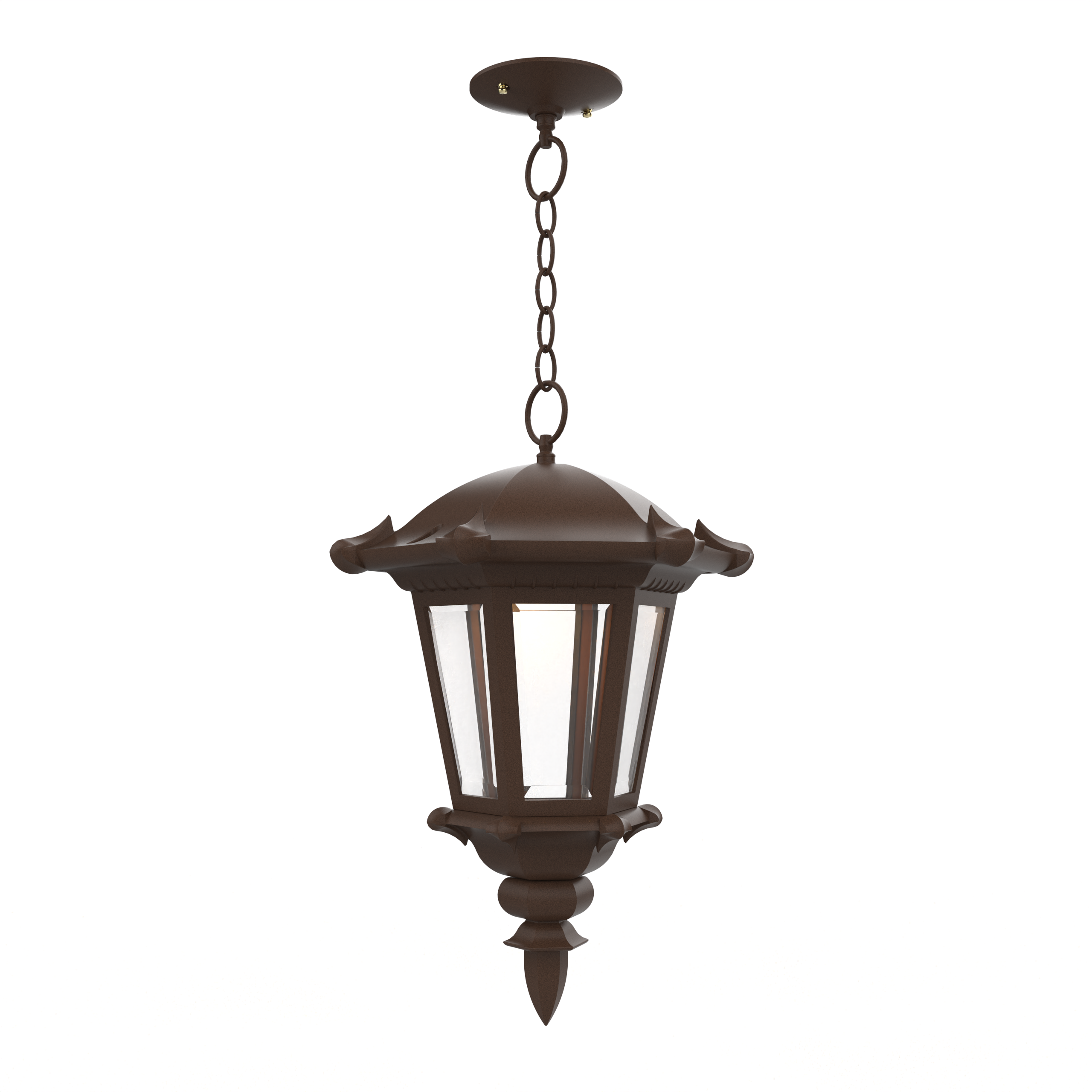Montpellier - Ceiling mounting with chain closed bottom medium format - 23355