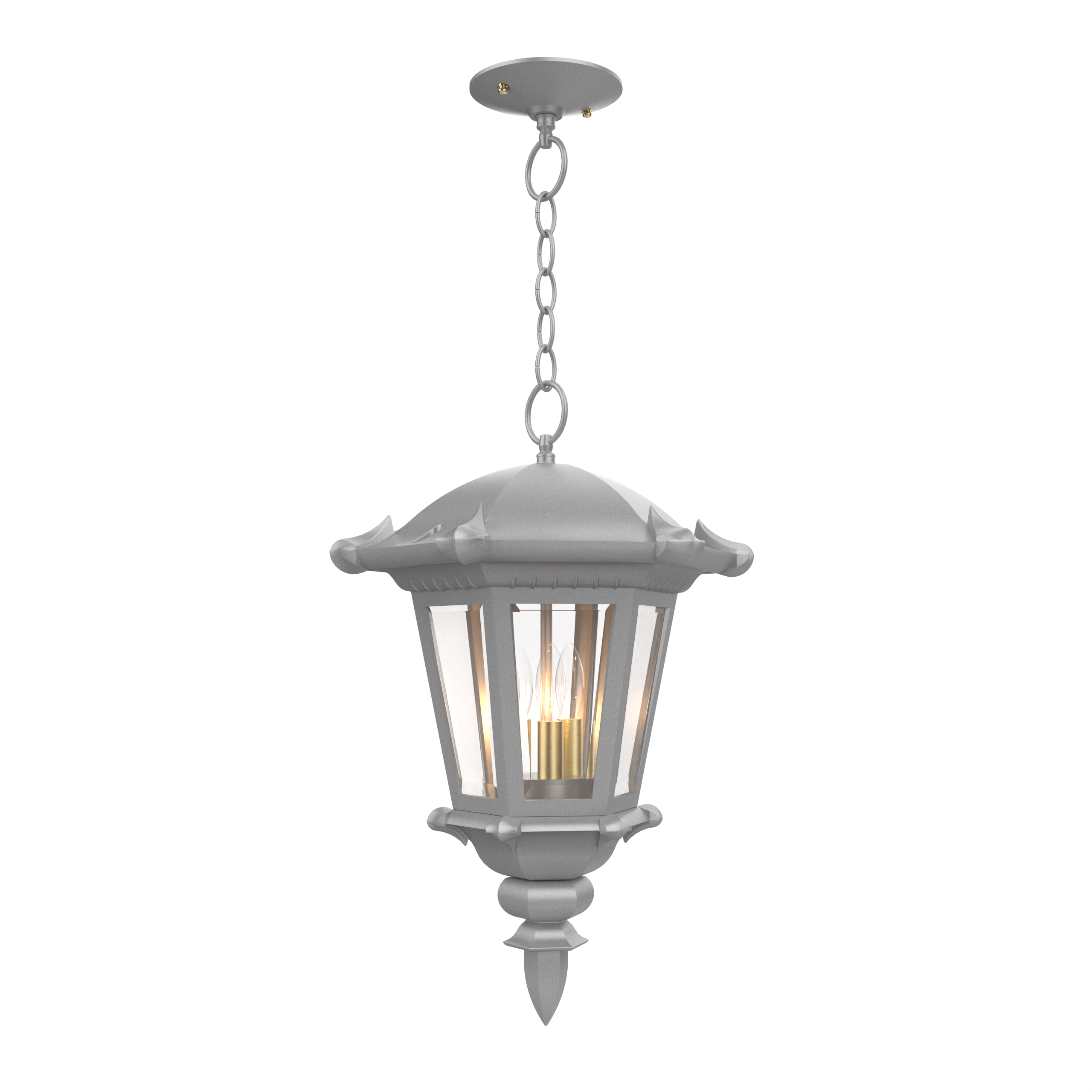 Montpellier - Ceiling mounting with chain closed bottom medium format - 23355