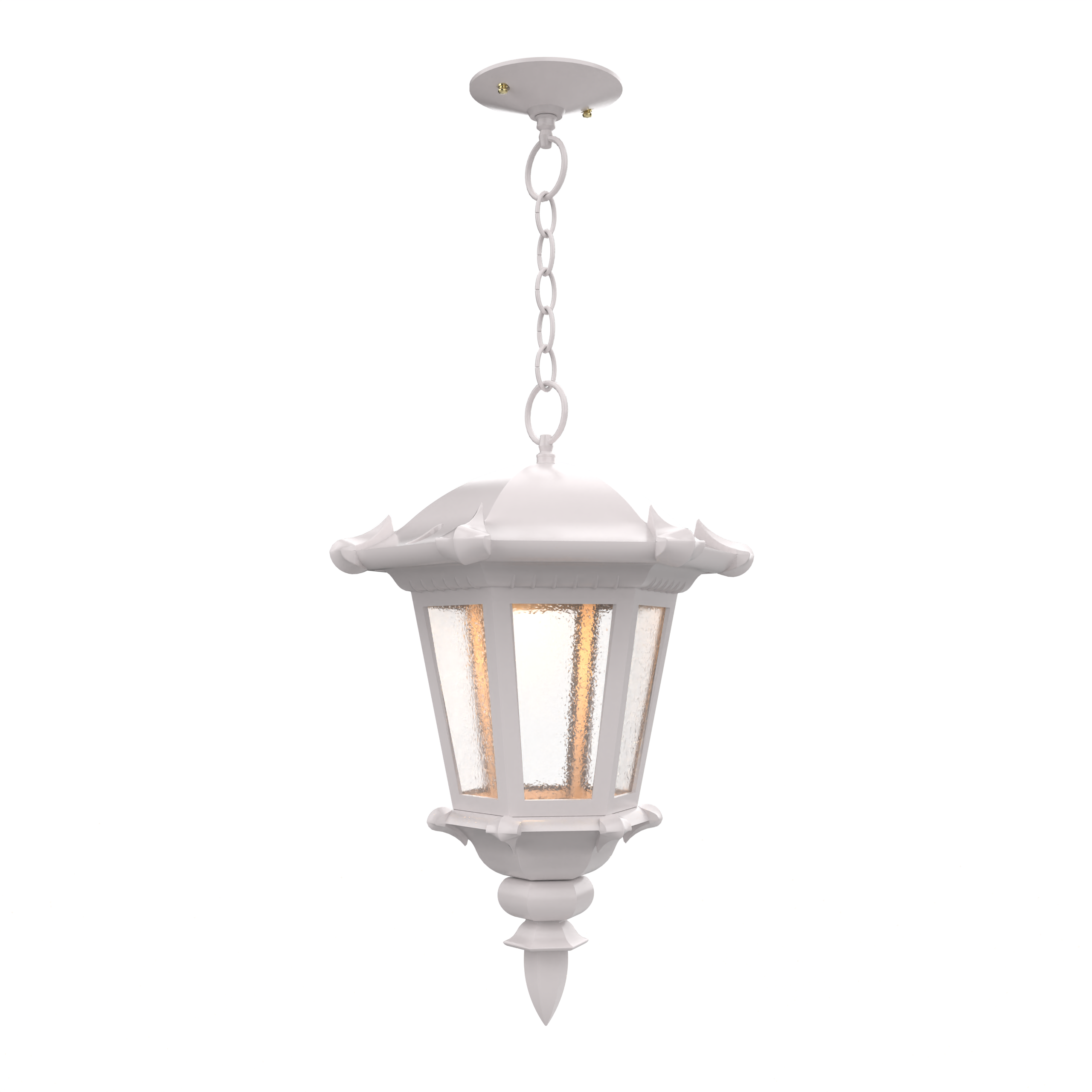 Montpellier - Ceiling mounting with chain closed bottom medium format - 23355