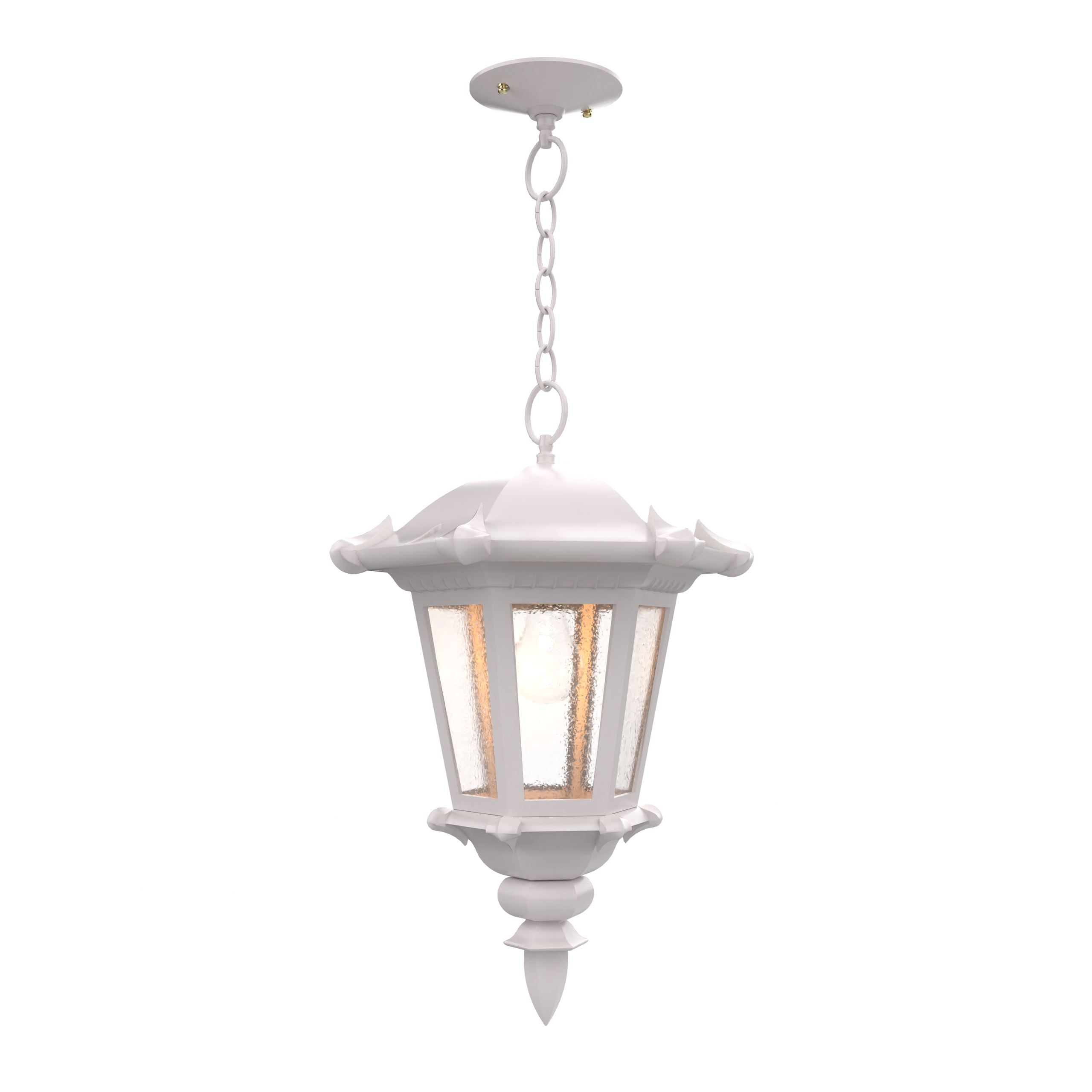 Montpellier - Ceiling mounting with chain closed bottom medium format - 23355