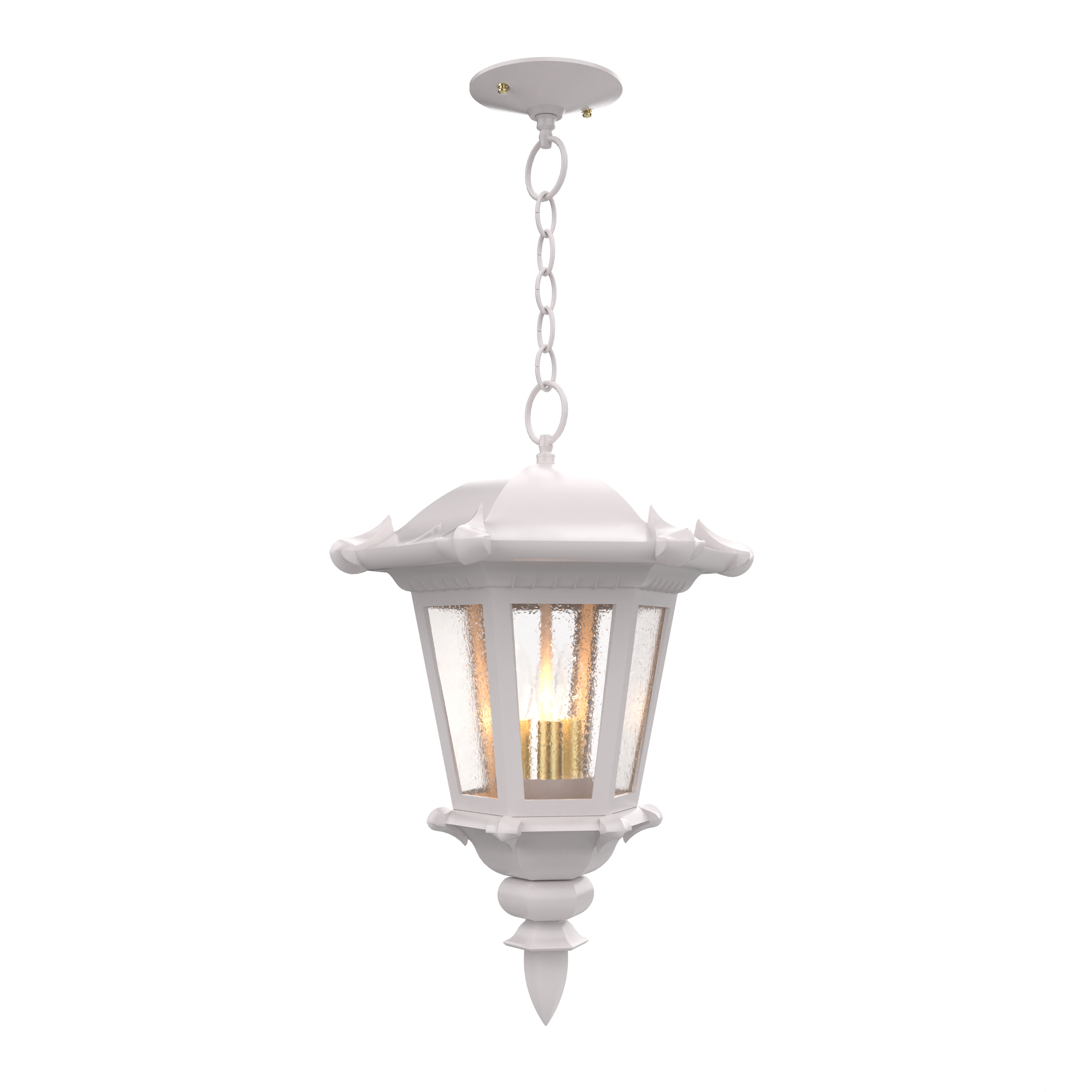 Montpellier - Ceiling mounting with chain closed bottom medium format - 23355