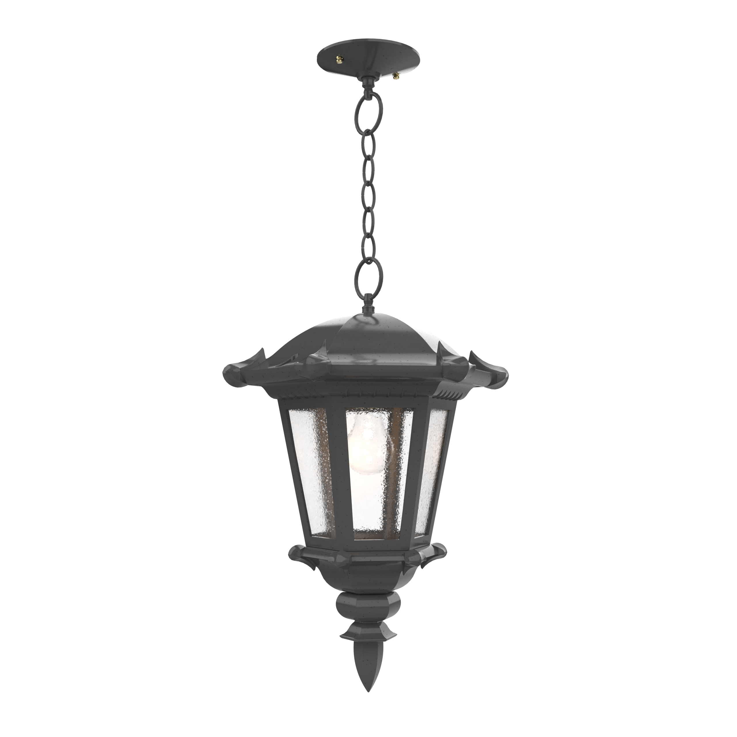Montpellier - Ceiling mounting with chain closed bottom medium format - 23355