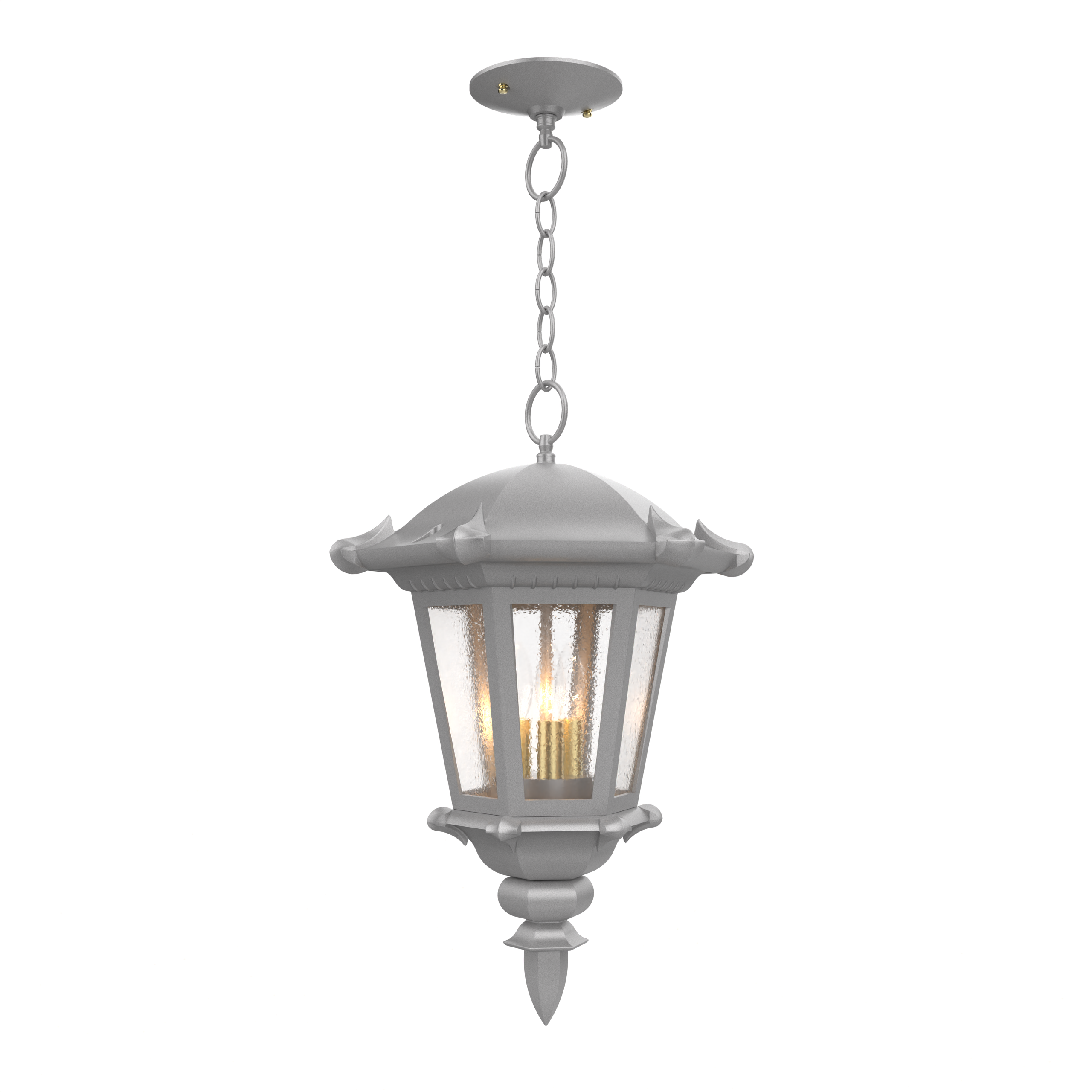 Montpellier - Ceiling mounting with chain closed bottom medium format - 23355