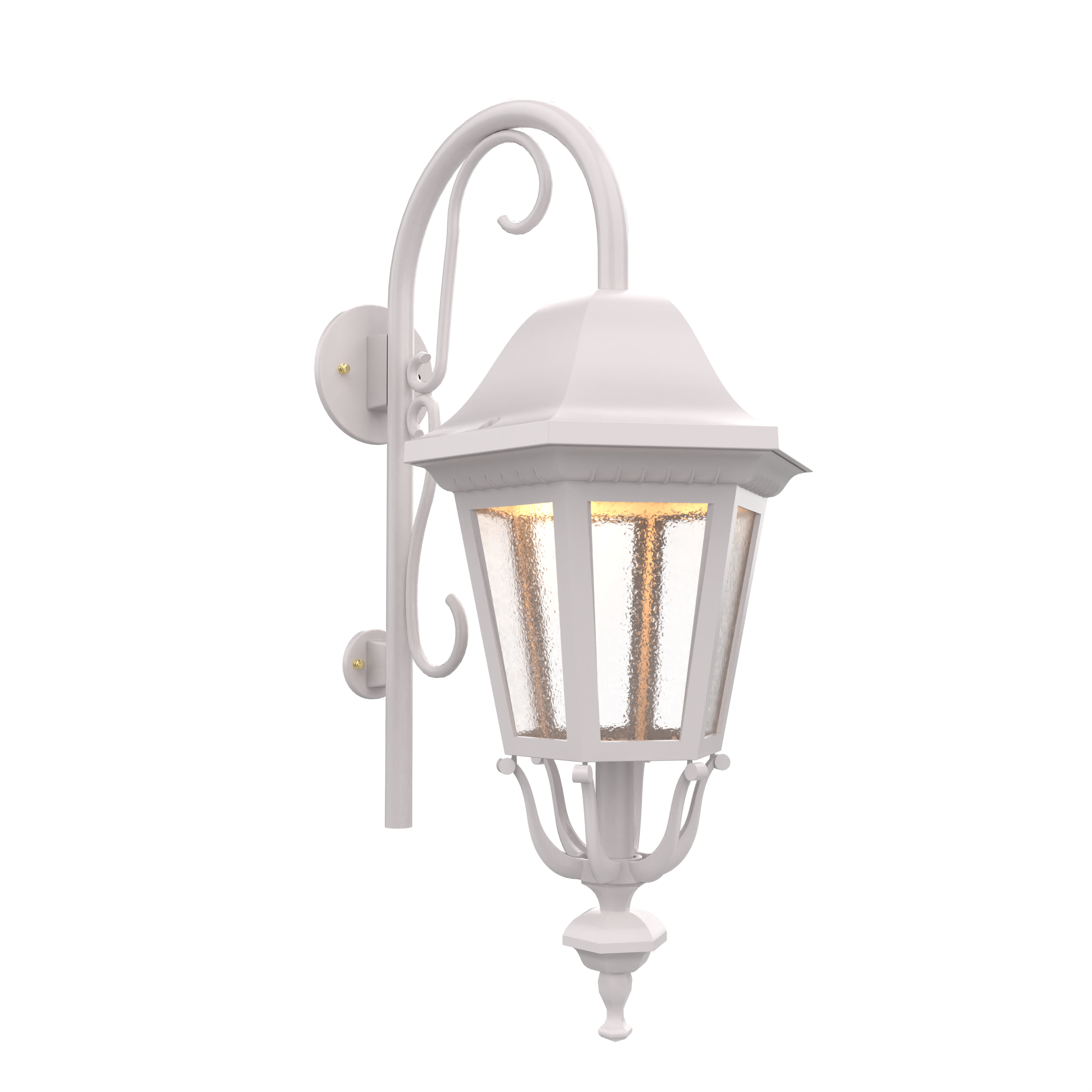 Florence - Luminaire mural extérieur montage vers le bas avec canne fond fermé format moyen - 23798