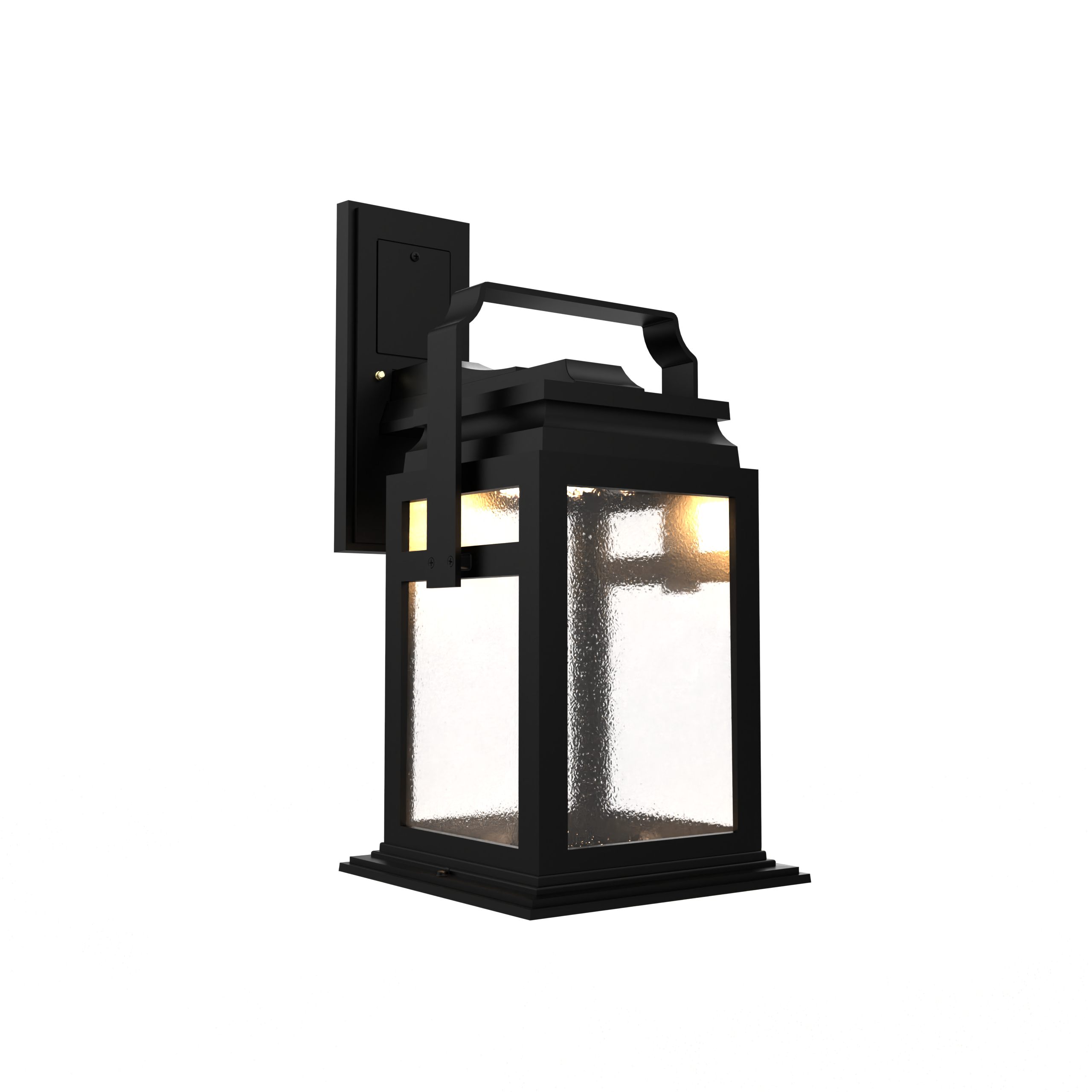 Serie 65e - Luminaire mural extérieur montage vers le bas fond ouvert format moyen - 26501