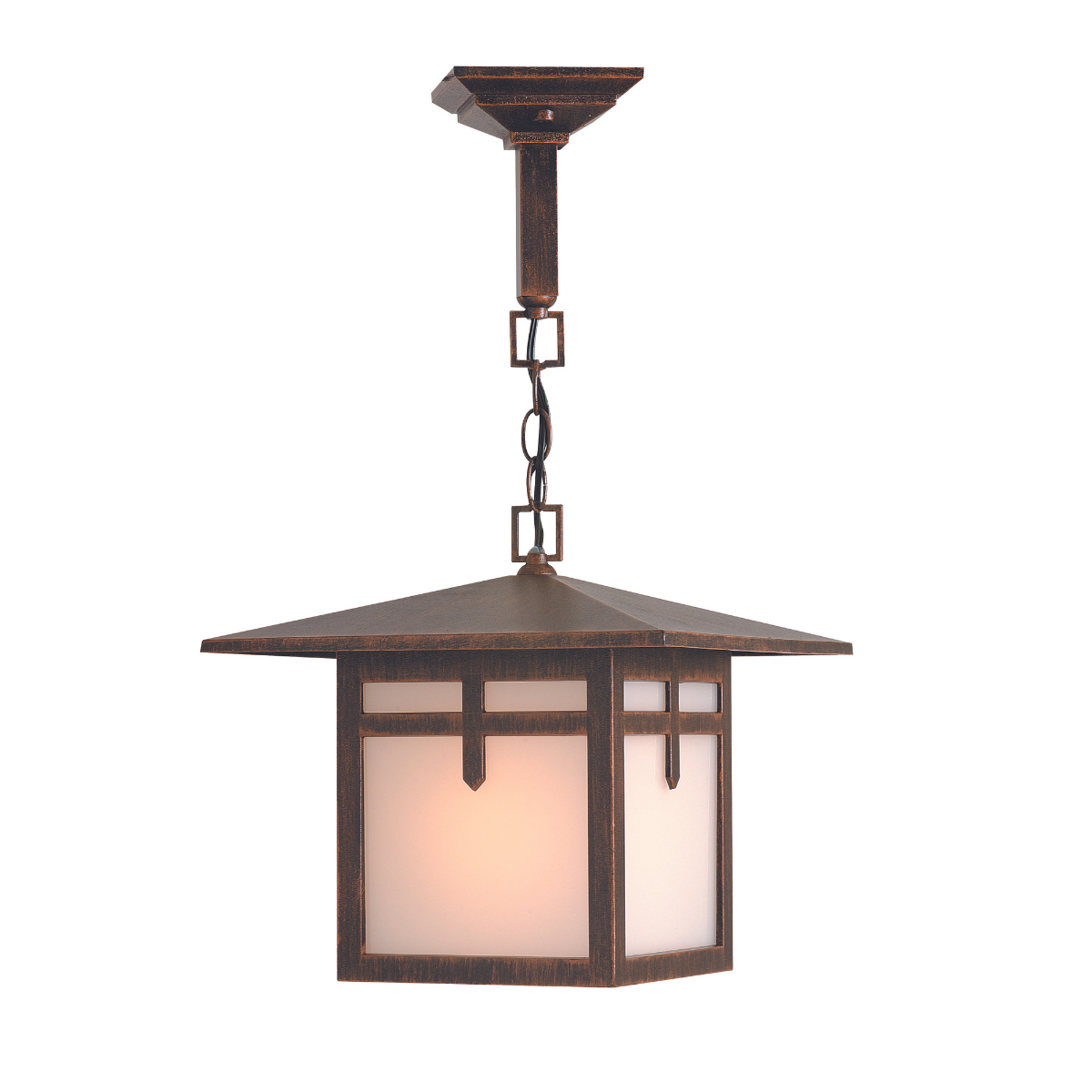 Glasgow - Ceiling mount with chain open bottom medium format - 28850