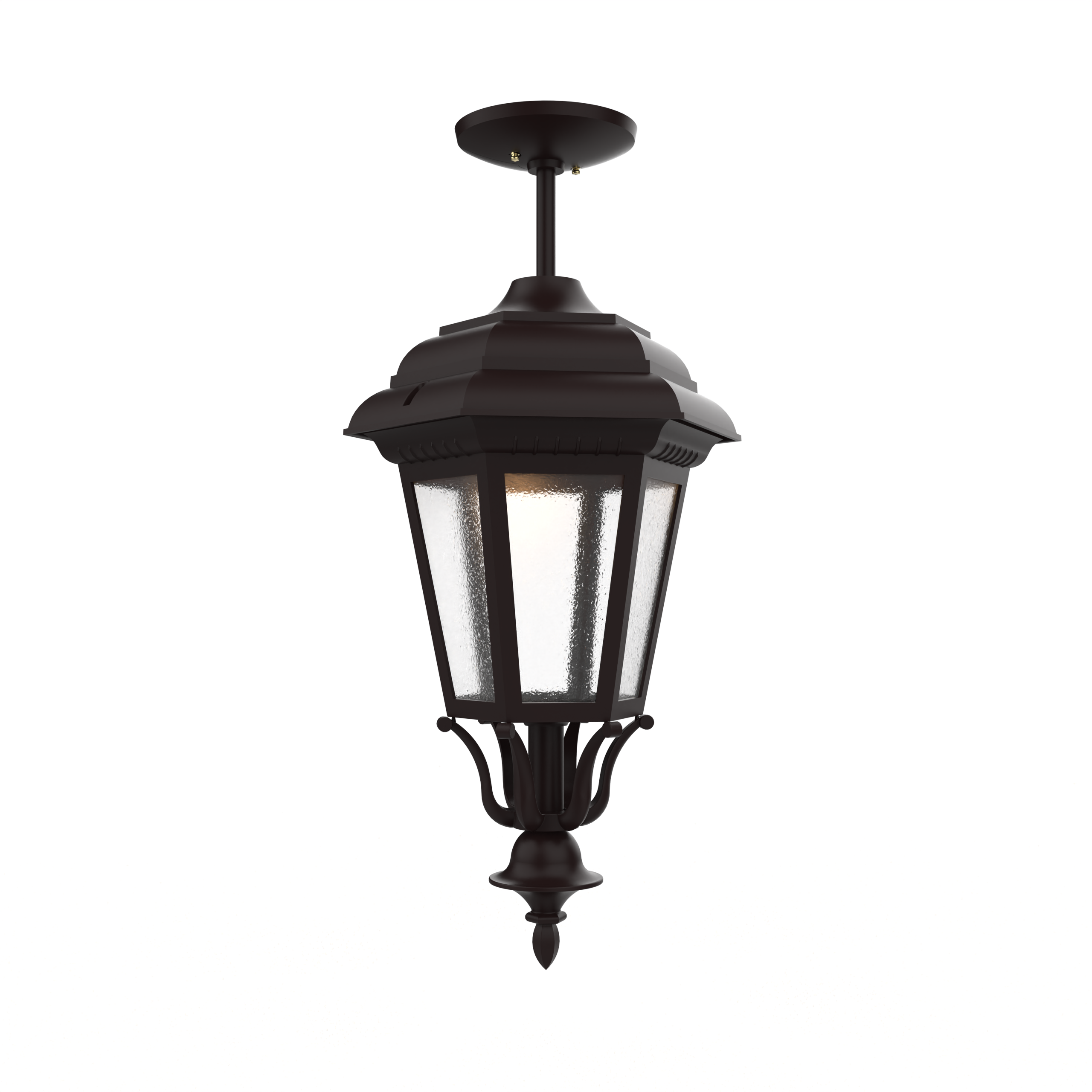 Jamestown - Large closed bottom rod ceiling mount - 31457