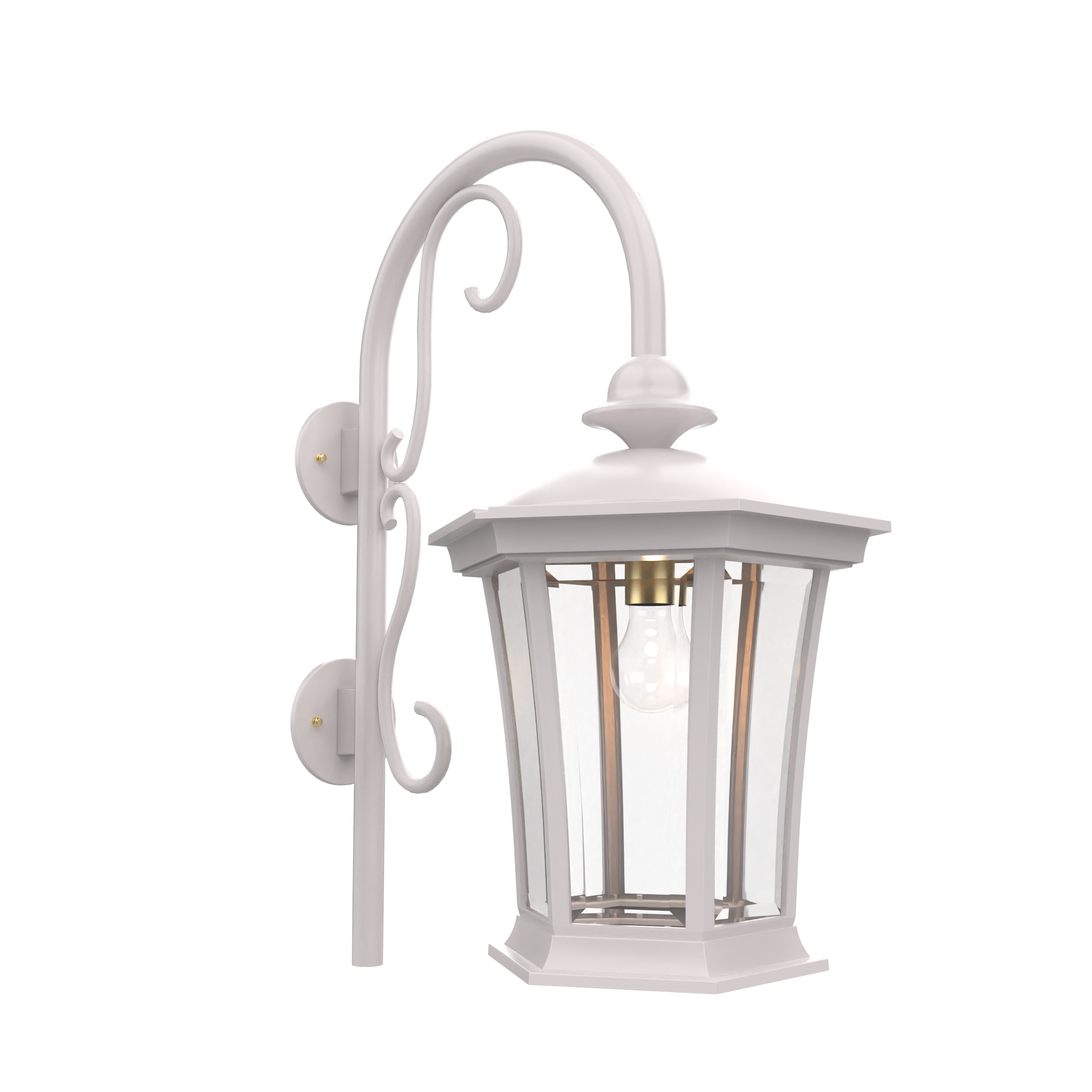 Westminster - Luminaire mural extérieur montage vers le bas avec canne fond ouvert format grand - 33593