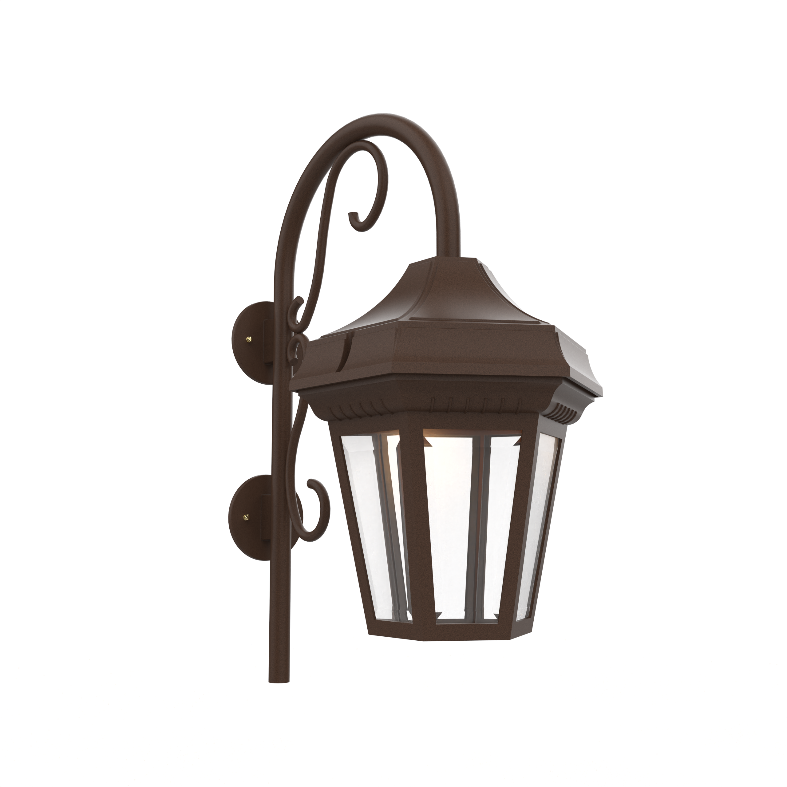 Oxford - Luminaire mural extérieur montage vers le bas avec canne fond ouvert format grand - 34893