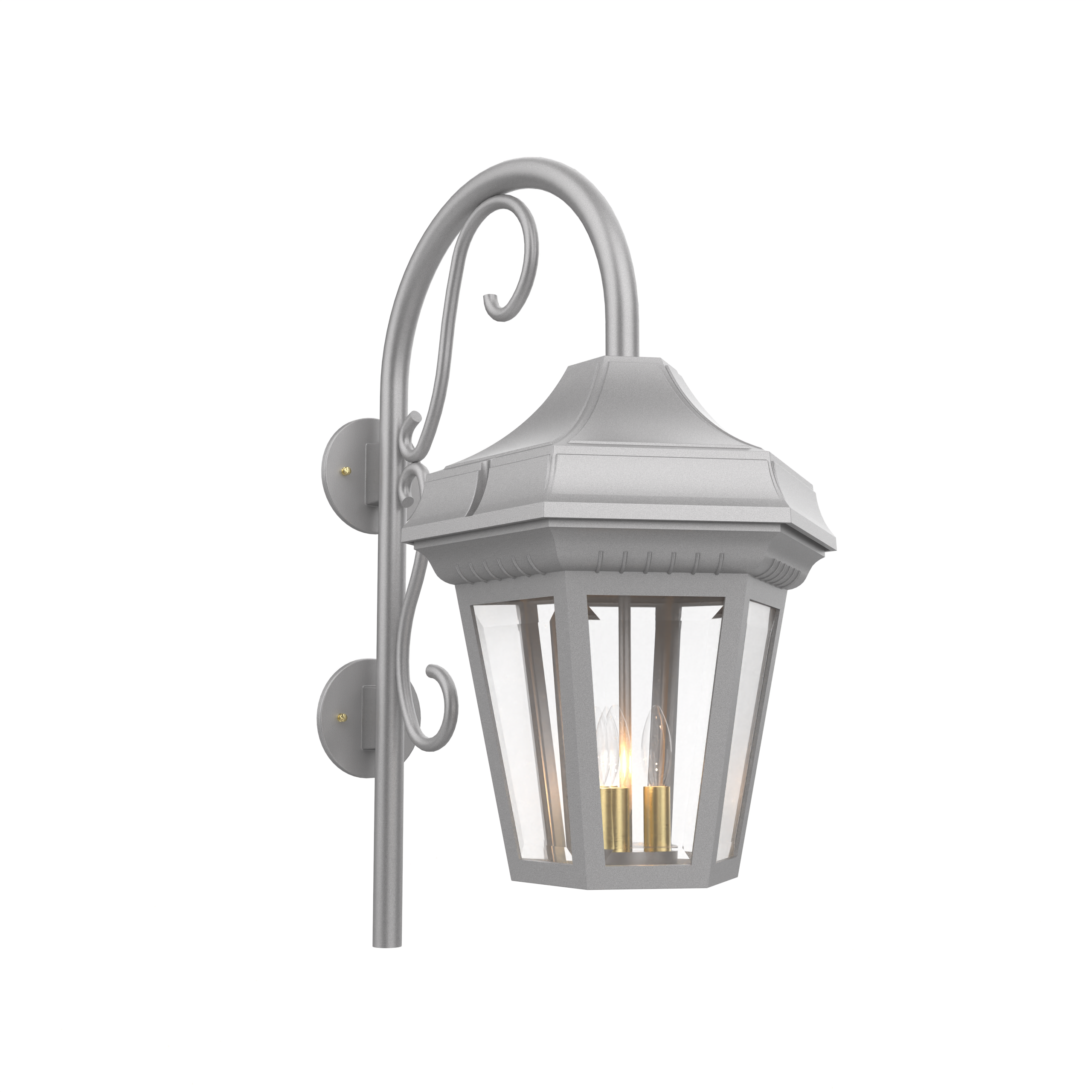 Oxford - Luminaire mural extérieur montage vers le bas avec canne fond ouvert format grand - 34893