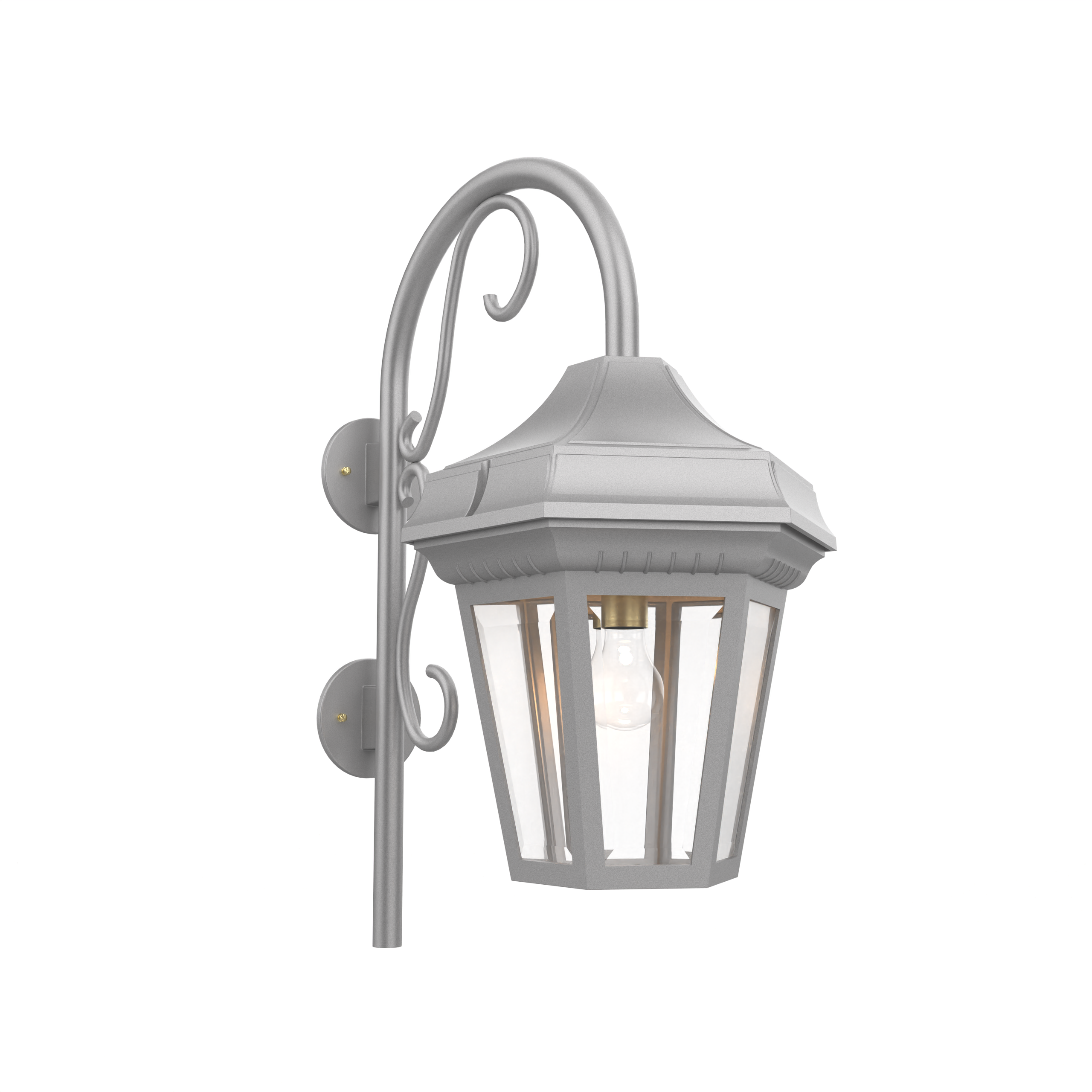 Oxford - Luminaire mural extérieur montage vers le bas avec canne fond ouvert format grand - 34893