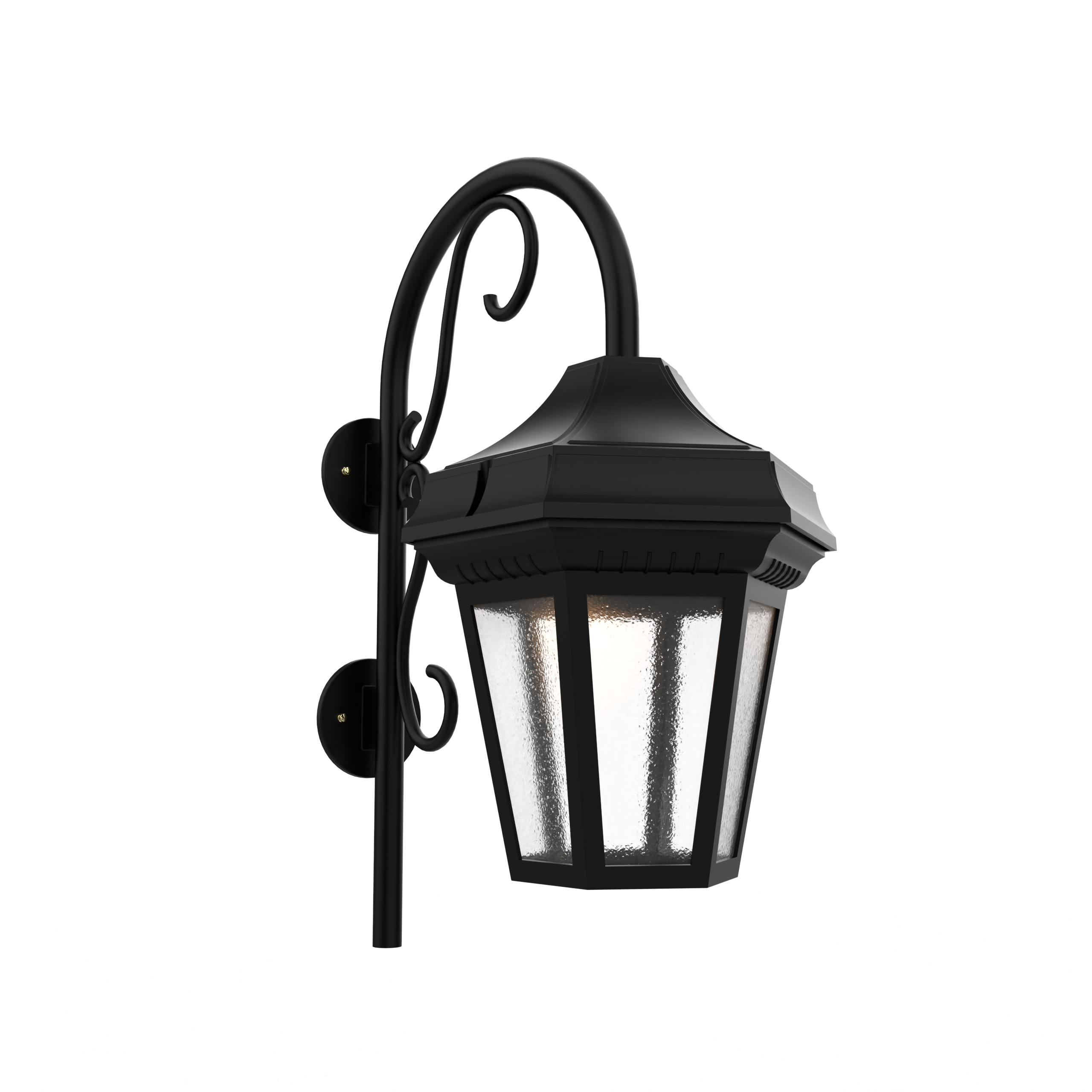 Oxford - Luminaire mural extérieur montage vers le bas avec canne fond ouvert format grand - 34893