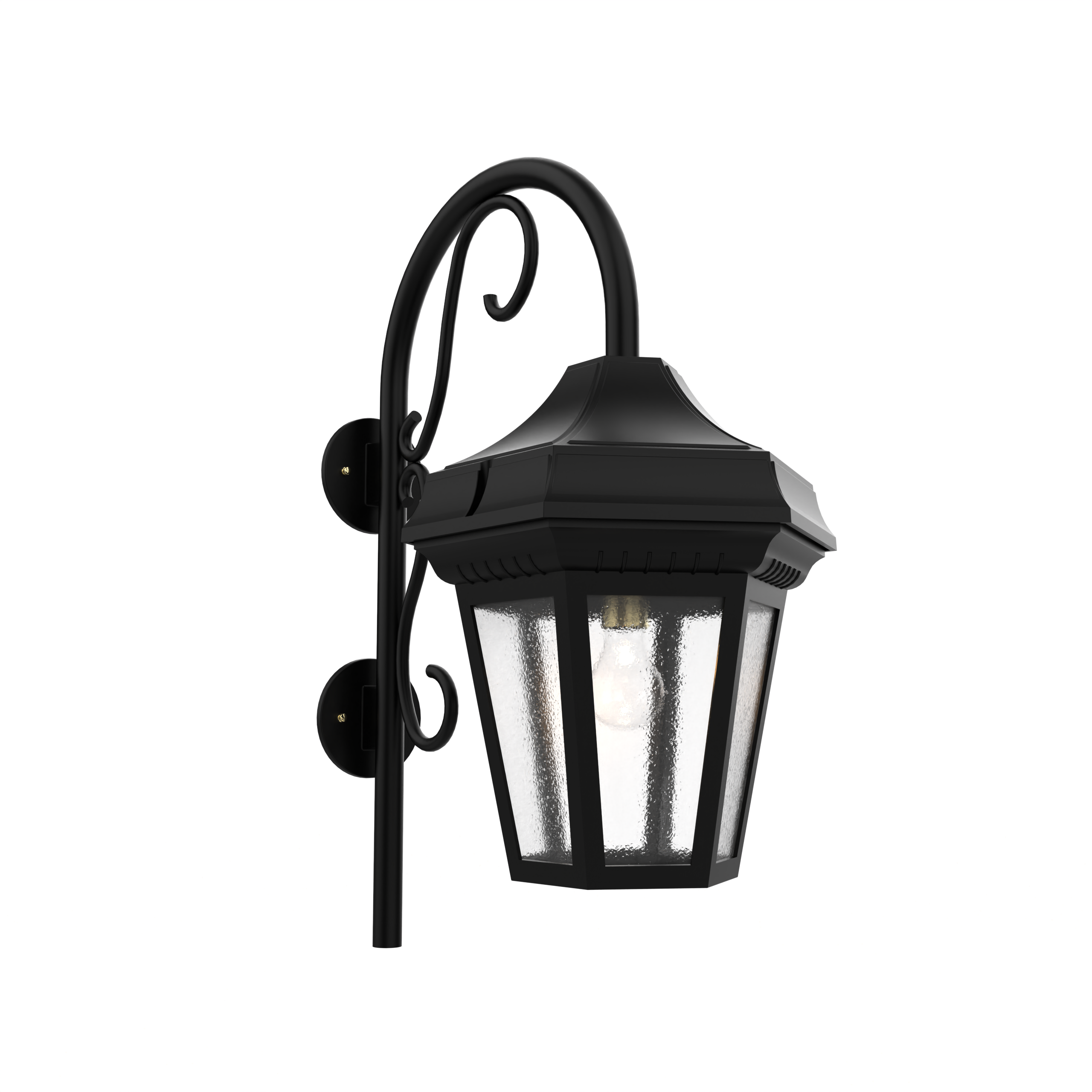 Oxford - Luminaire mural extérieur montage vers le bas avec canne fond ouvert format grand - 34893