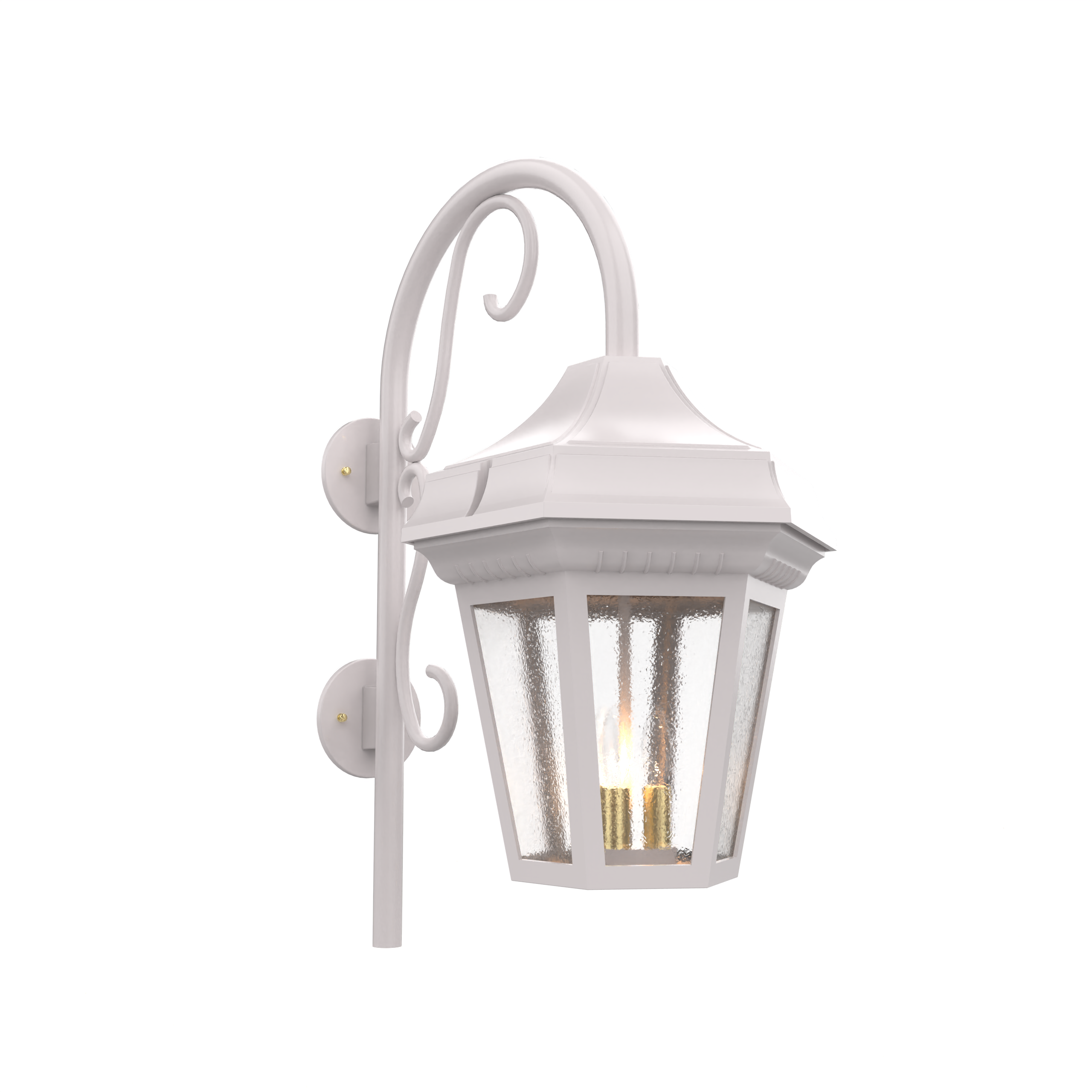 Oxford - Luminaire mural extérieur montage vers le bas avec canne fond ouvert format grand - 34893