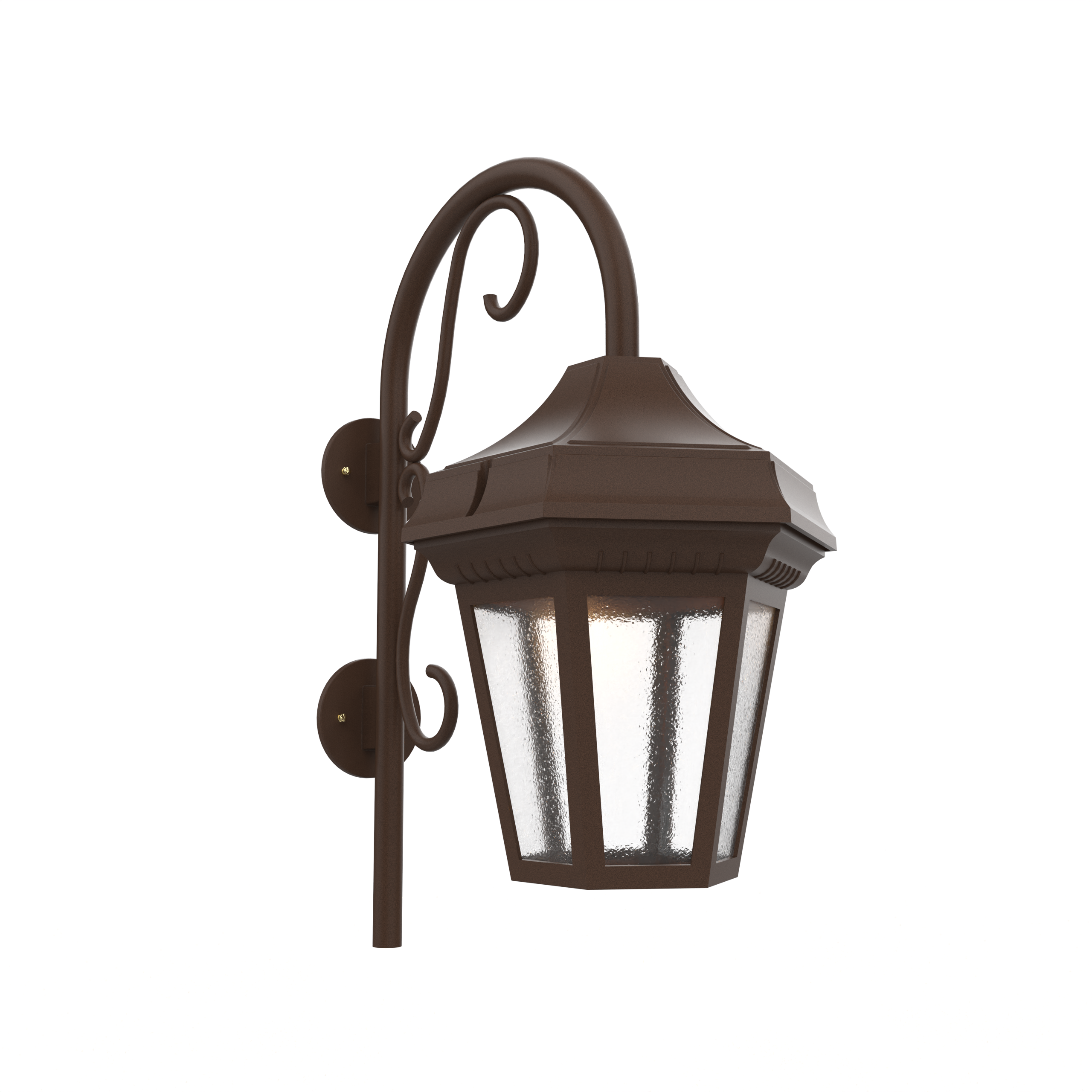 Oxford - Luminaire mural extérieur montage vers le bas avec canne fond ouvert format grand - 34893