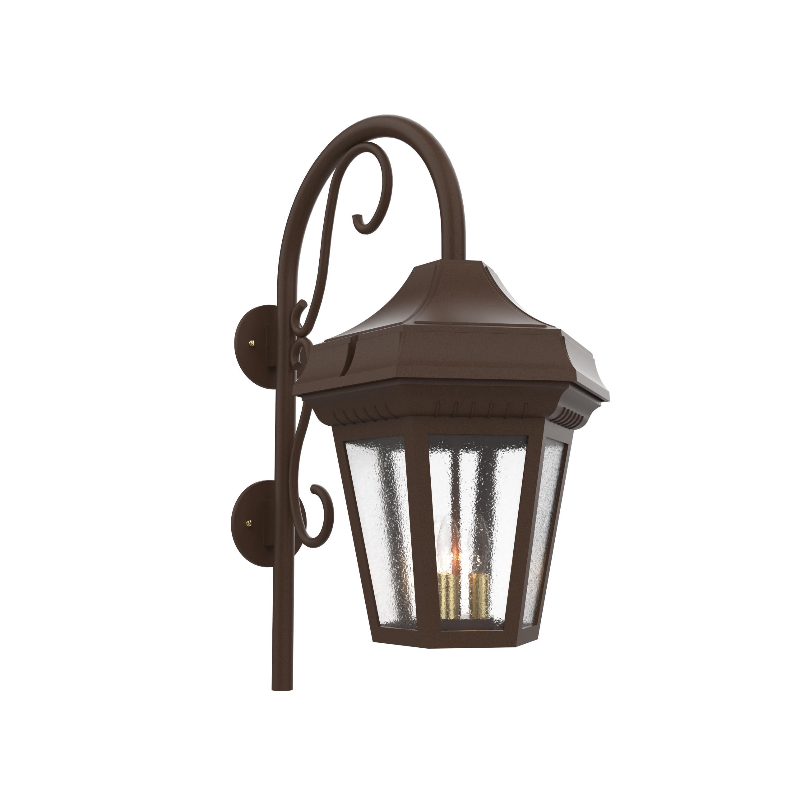 Oxford - Luminaire mural extérieur montage vers le bas avec canne fond ouvert format grand - 34893