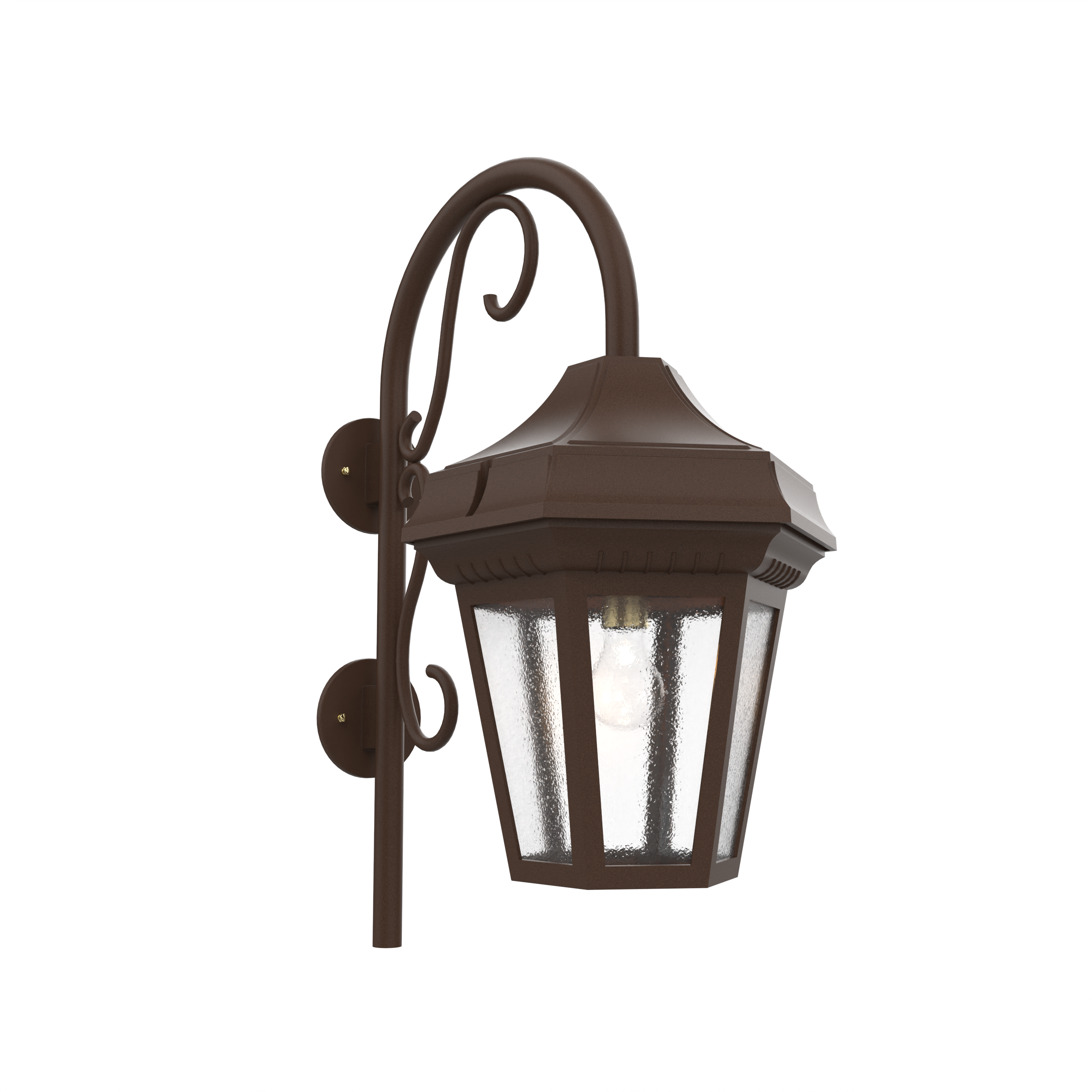 Oxford - Luminaire mural extérieur montage vers le bas avec canne fond ouvert format grand - 34893