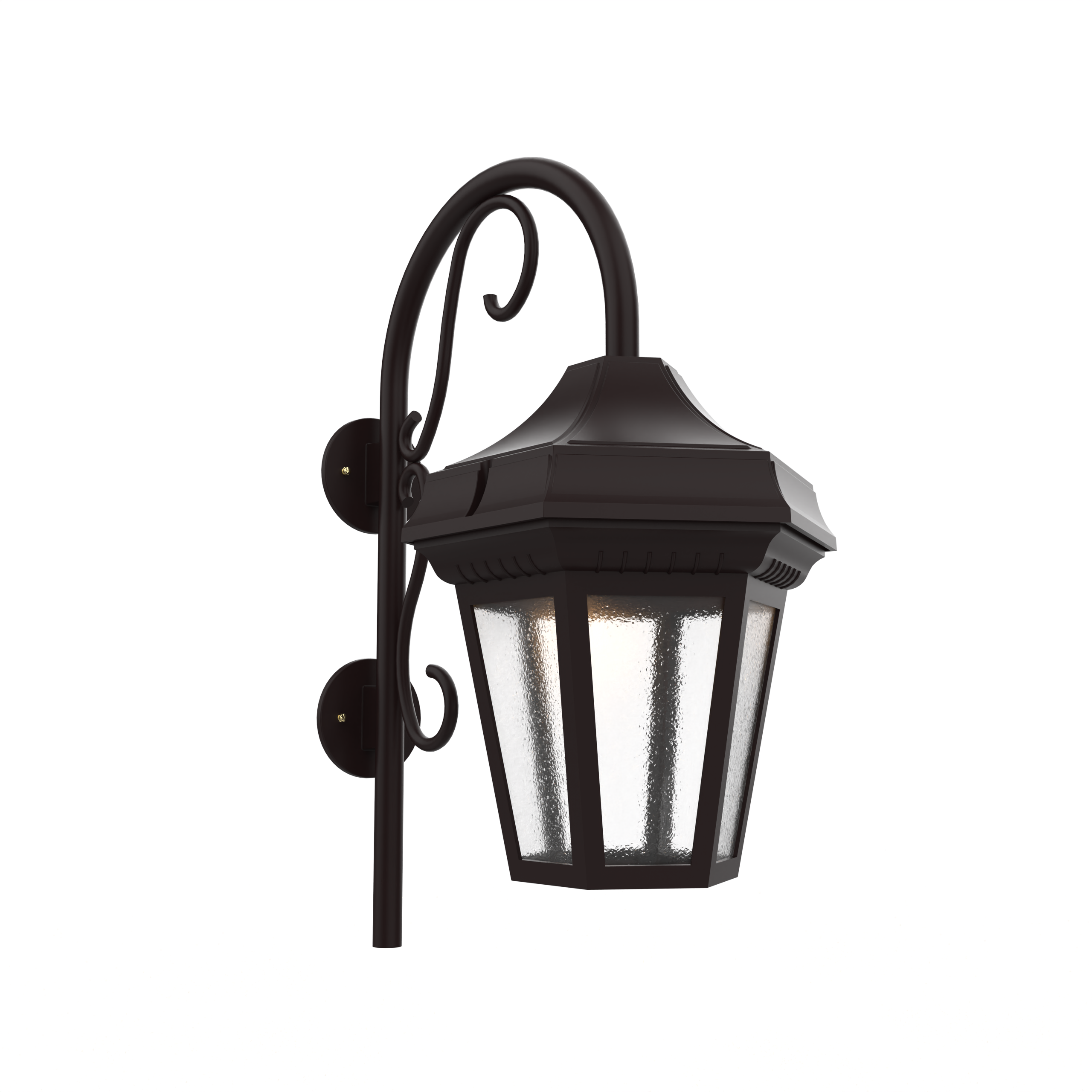 Oxford - Luminaire mural extérieur montage vers le bas avec canne fond ouvert format grand - 34893