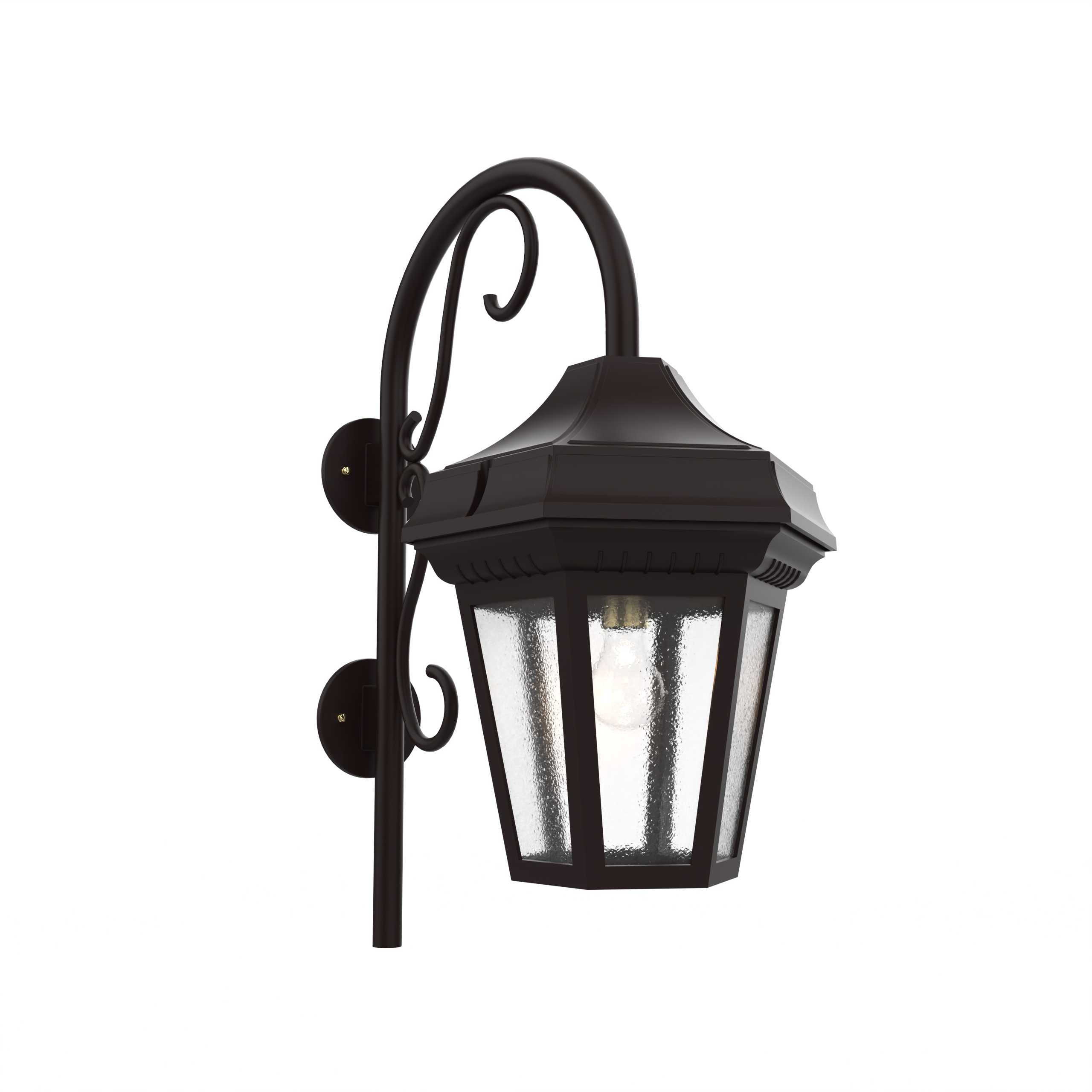 Oxford - Luminaire mural extérieur montage vers le bas avec canne fond ouvert format grand - 34893