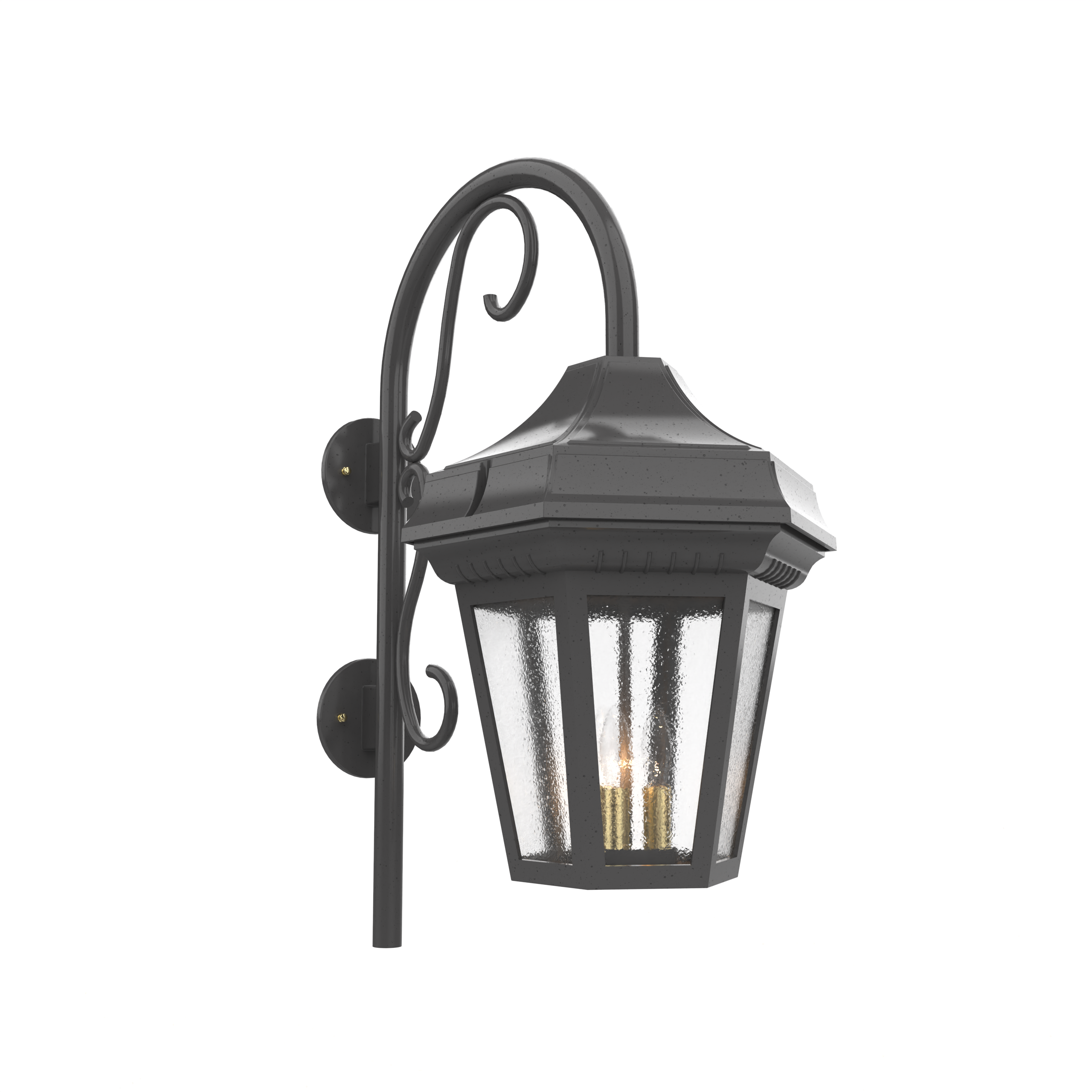 Oxford - Luminaire mural extérieur montage vers le bas avec canne fond ouvert format grand - 34893