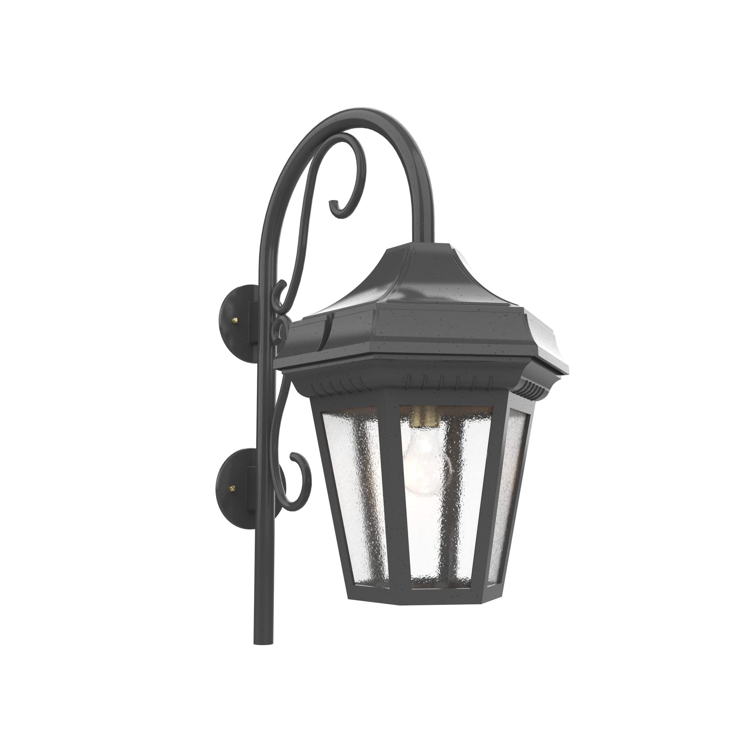 Oxford - Luminaire mural extérieur montage vers le bas avec canne fond ouvert format grand - 34893