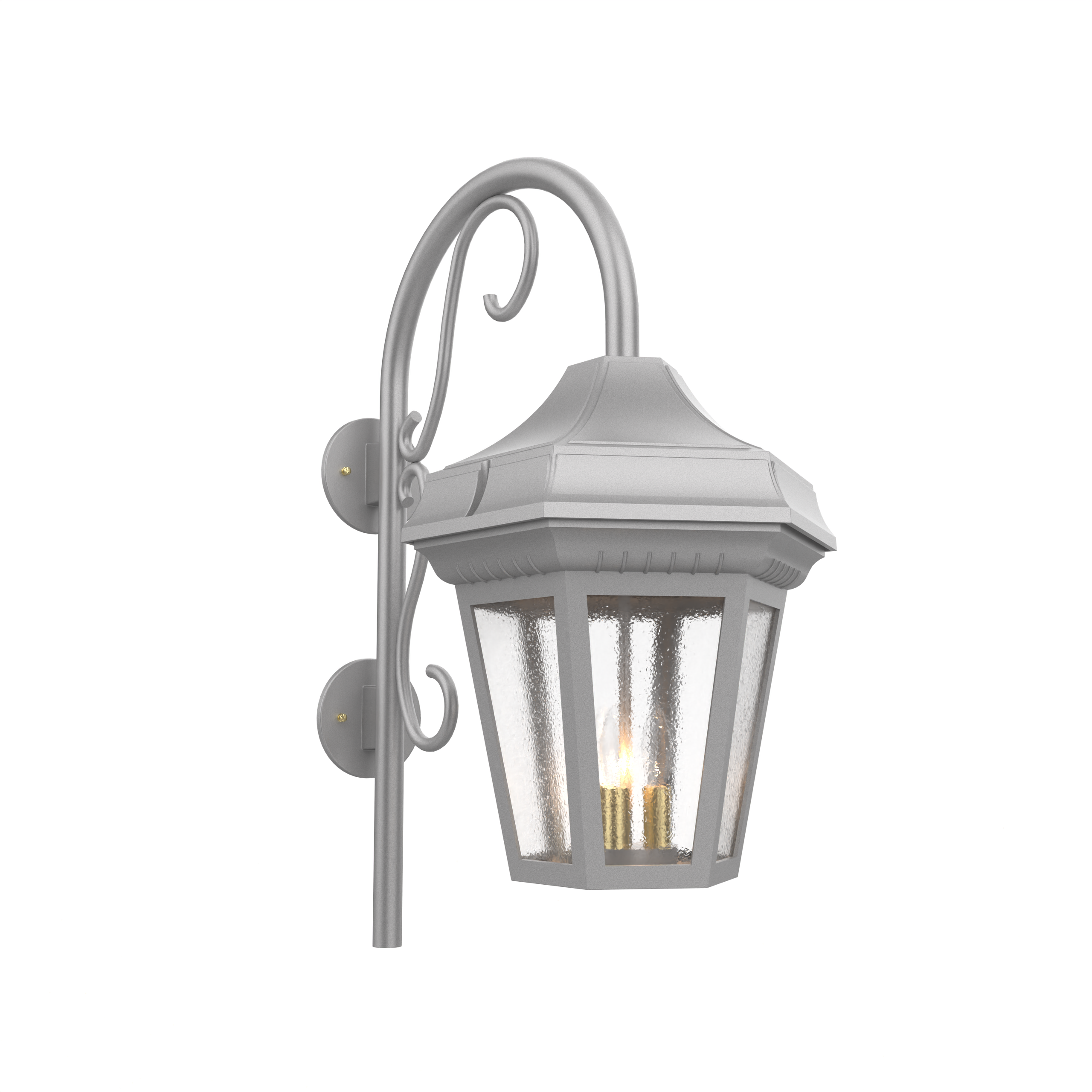 Oxford - Luminaire mural extérieur montage vers le bas avec canne fond ouvert format grand - 34893