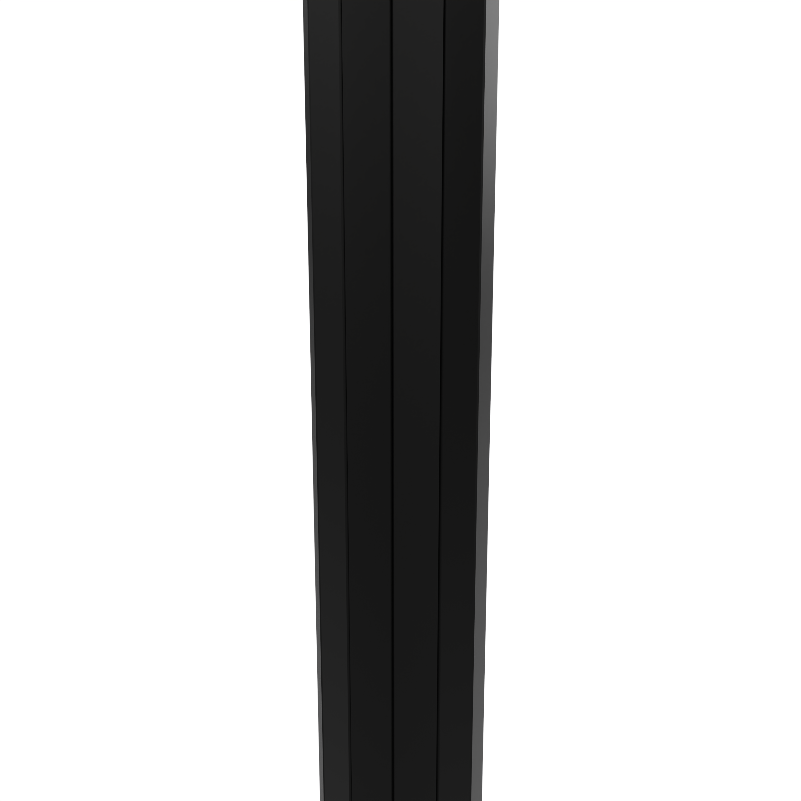 Aluminum post - 12 Sides with welded flange with anchor bolts